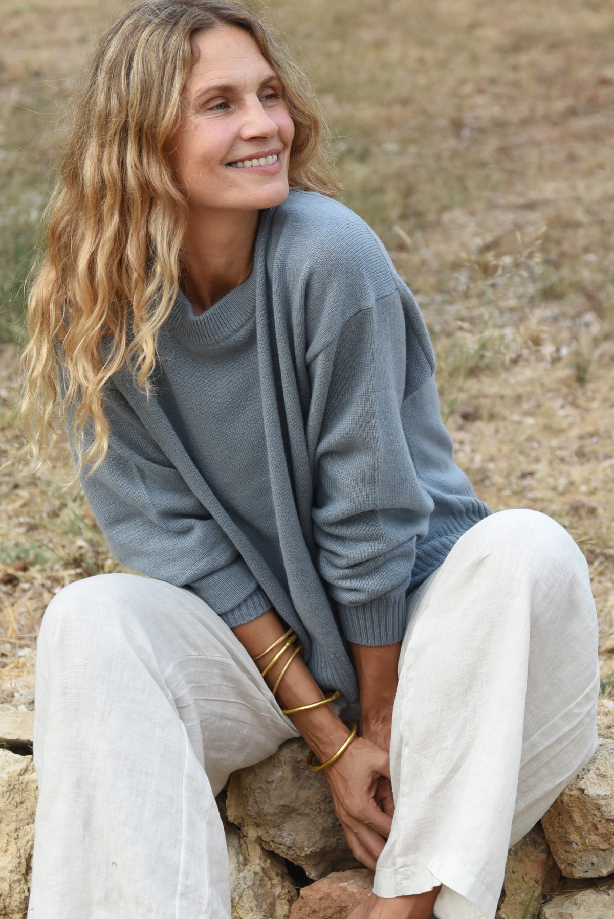 The Cashmere Malaya Crew Neck // Yoli