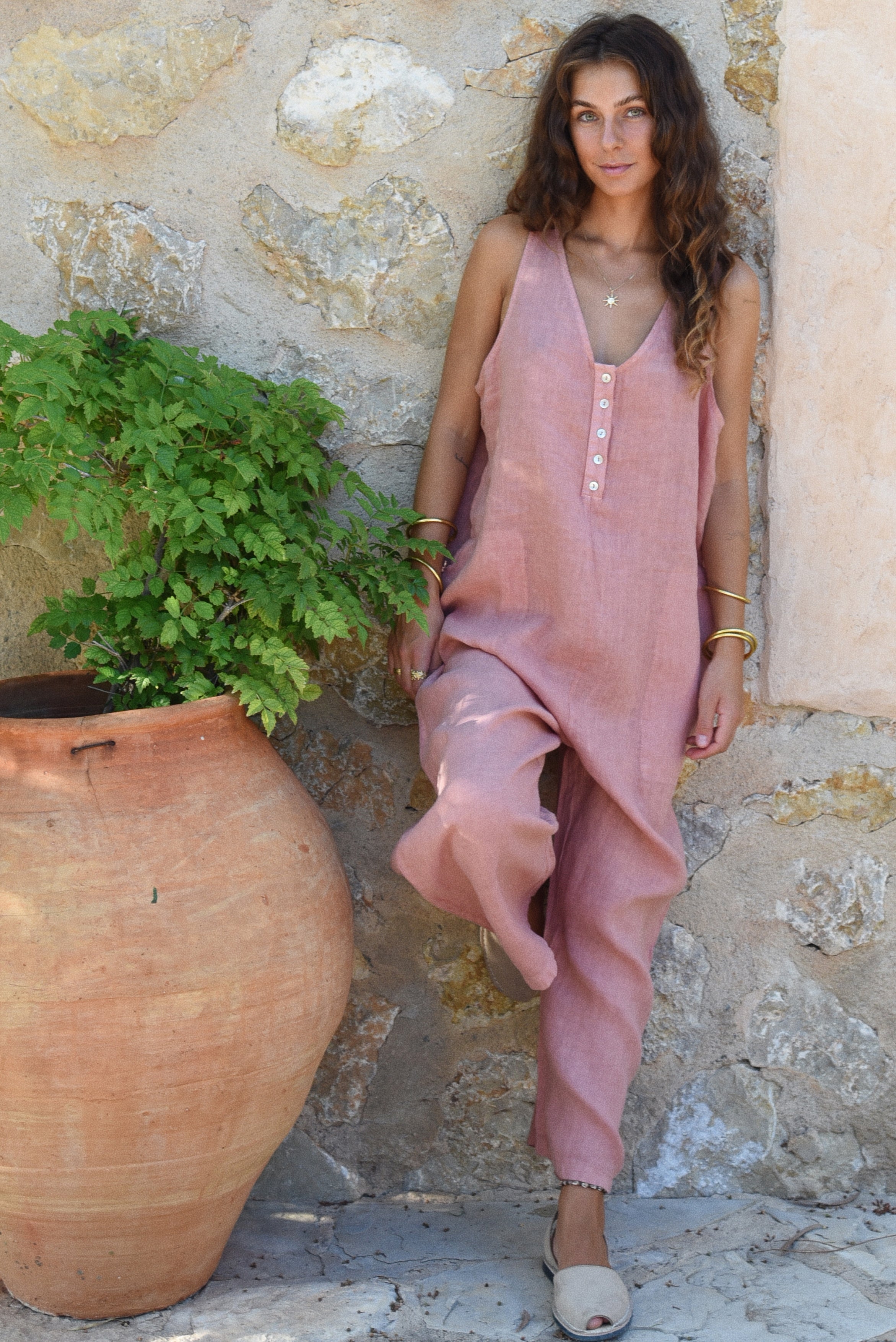 The Poppy Jumpsuit // Rose