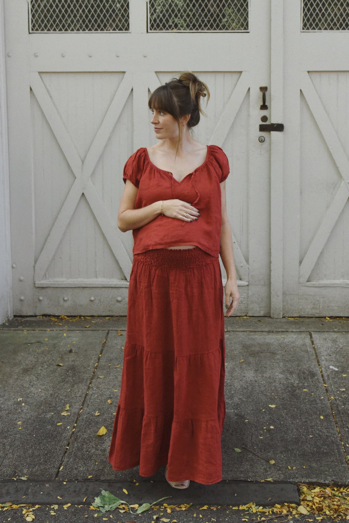 The Carlotta Blouse // Pomegranate