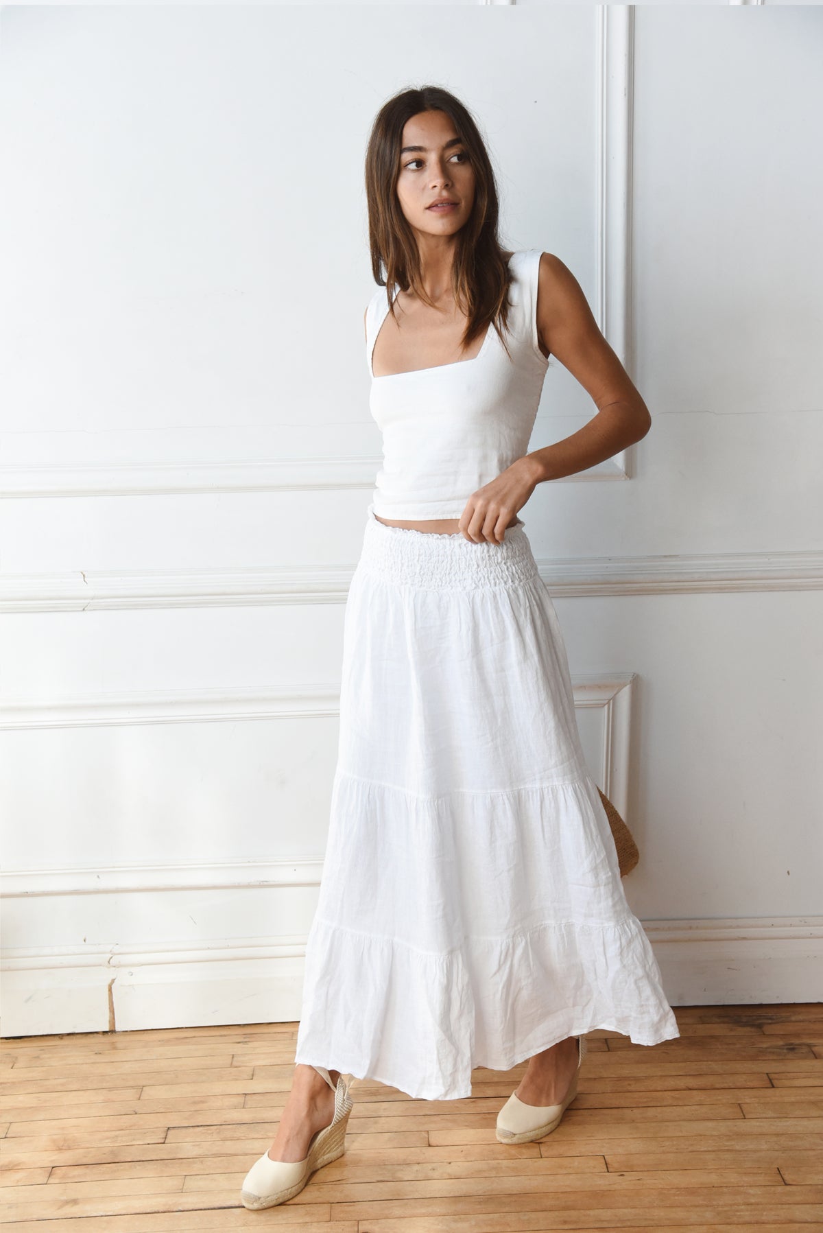 The Florence Skirt // Blanco