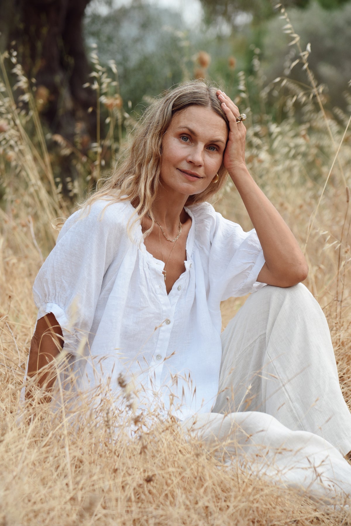 The Jade Blouse // Blanco