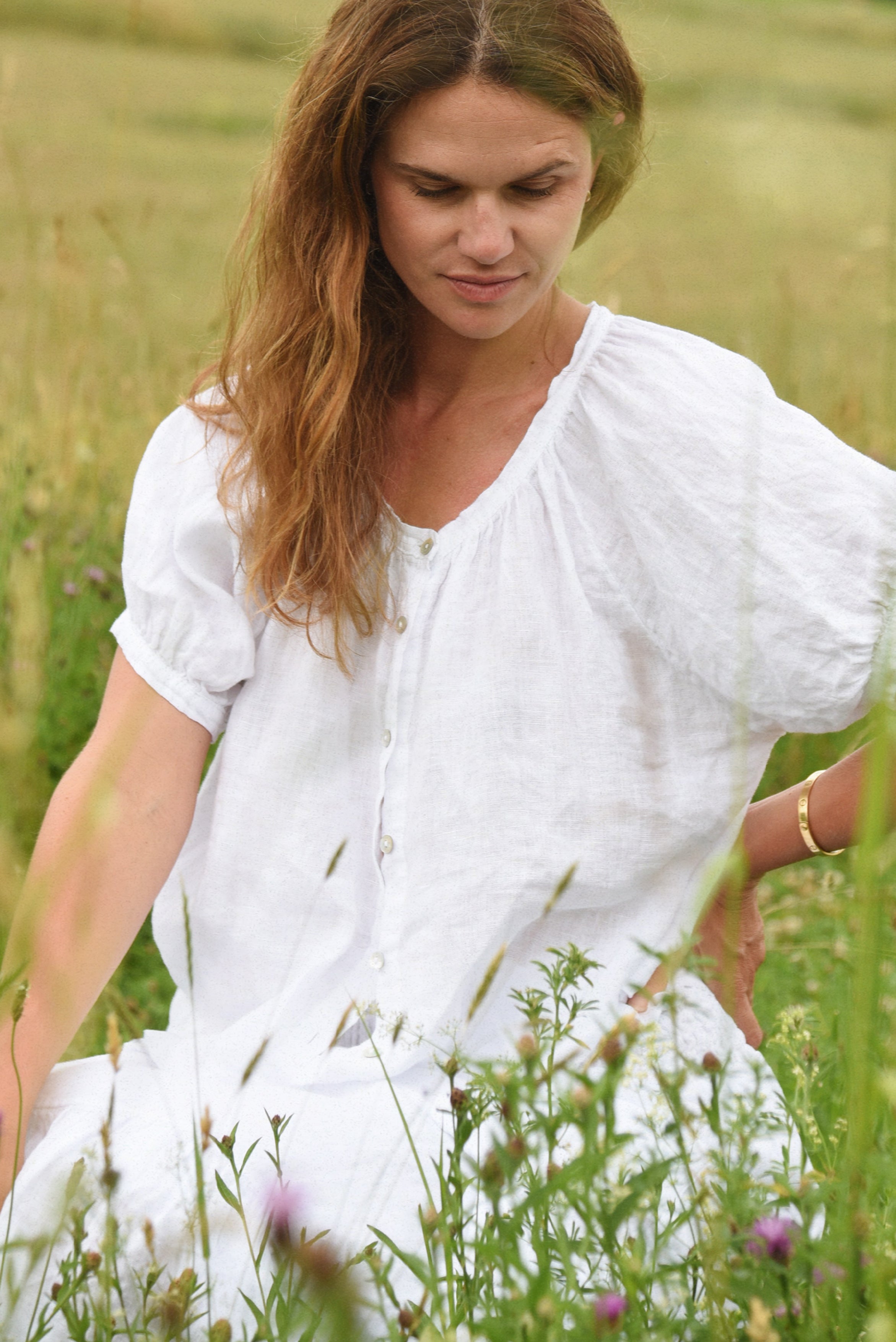 The Jade Blouse // Blanco