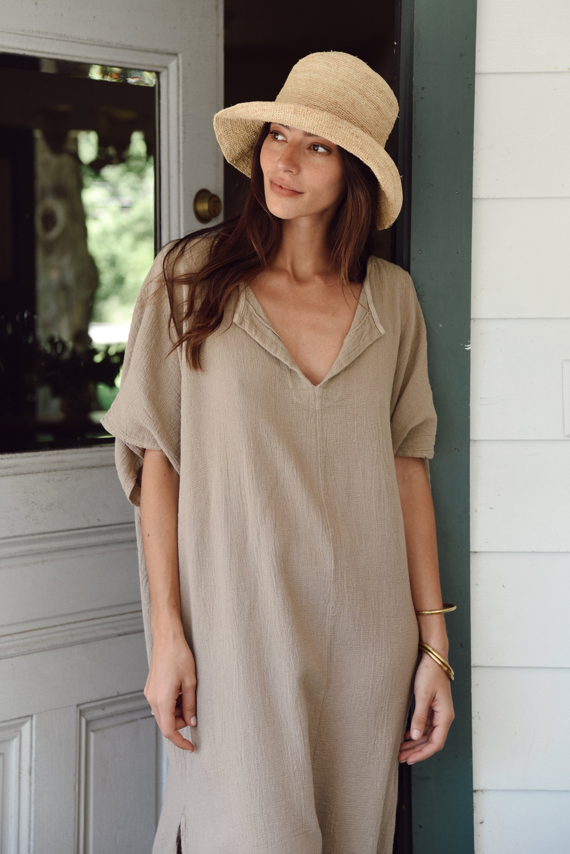 The Cala Kaftan // Taupe