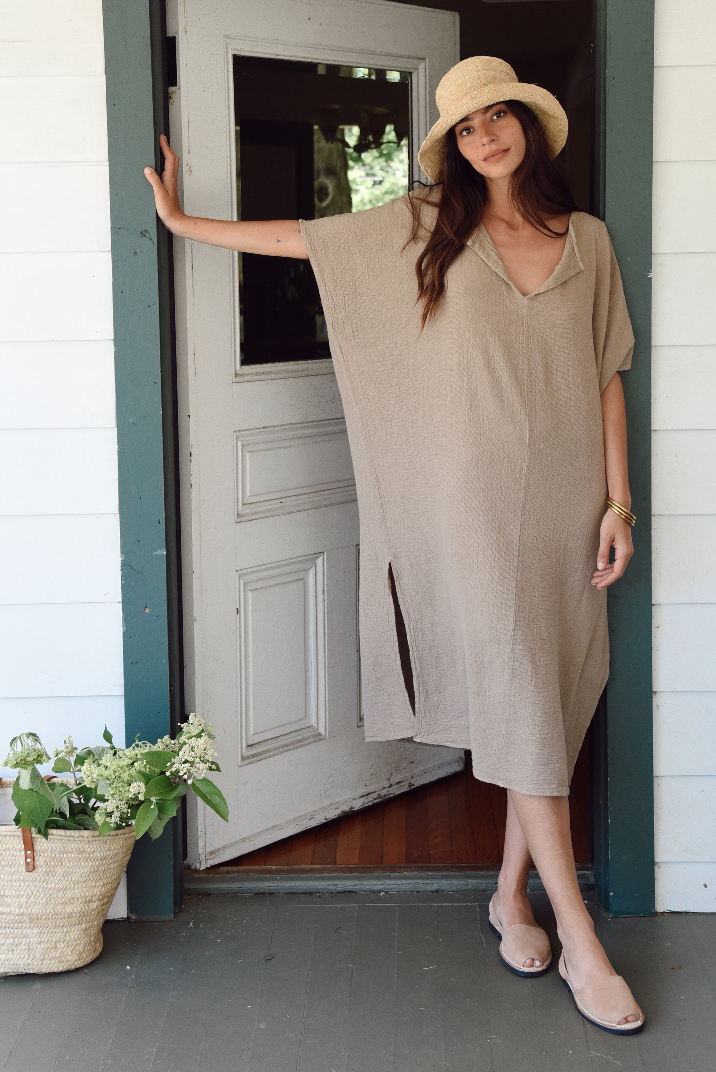 The Cala Kaftan // Taupe