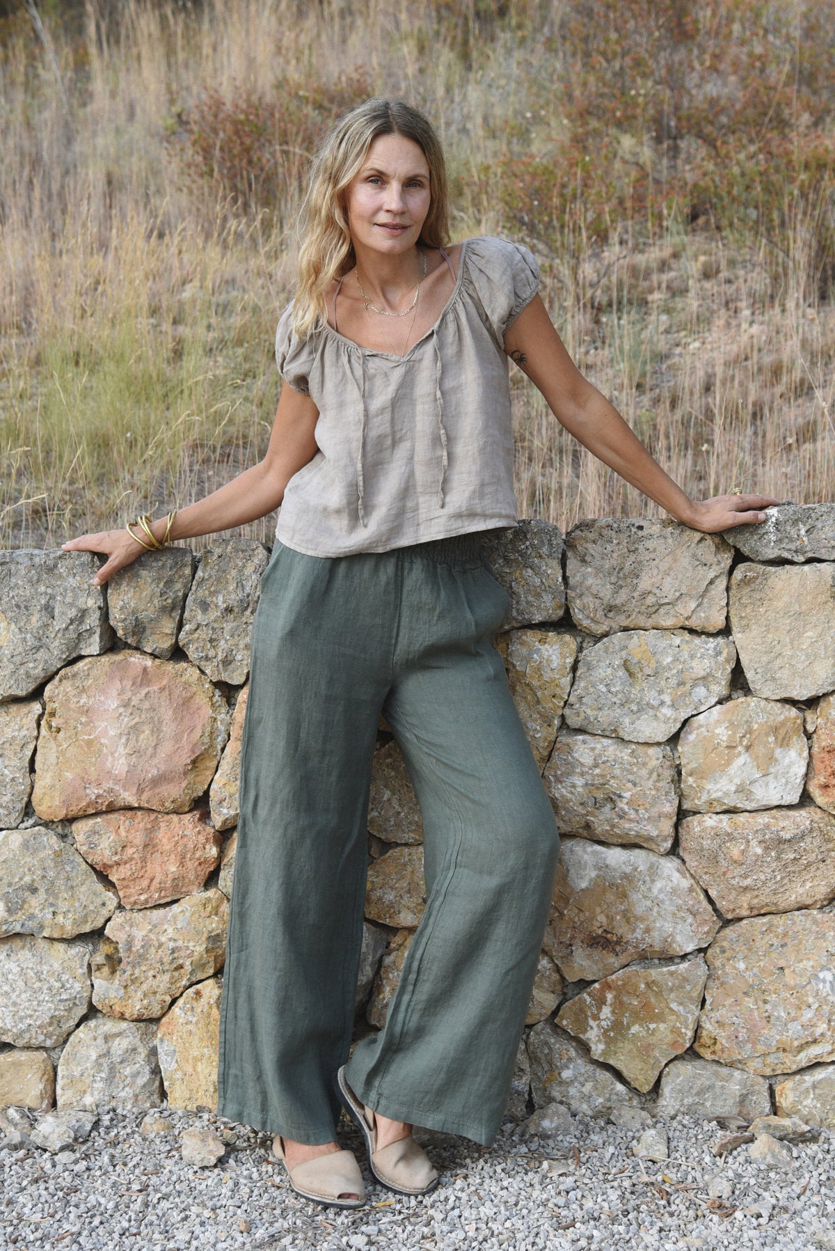 The Carlotta Blouse // Taupe