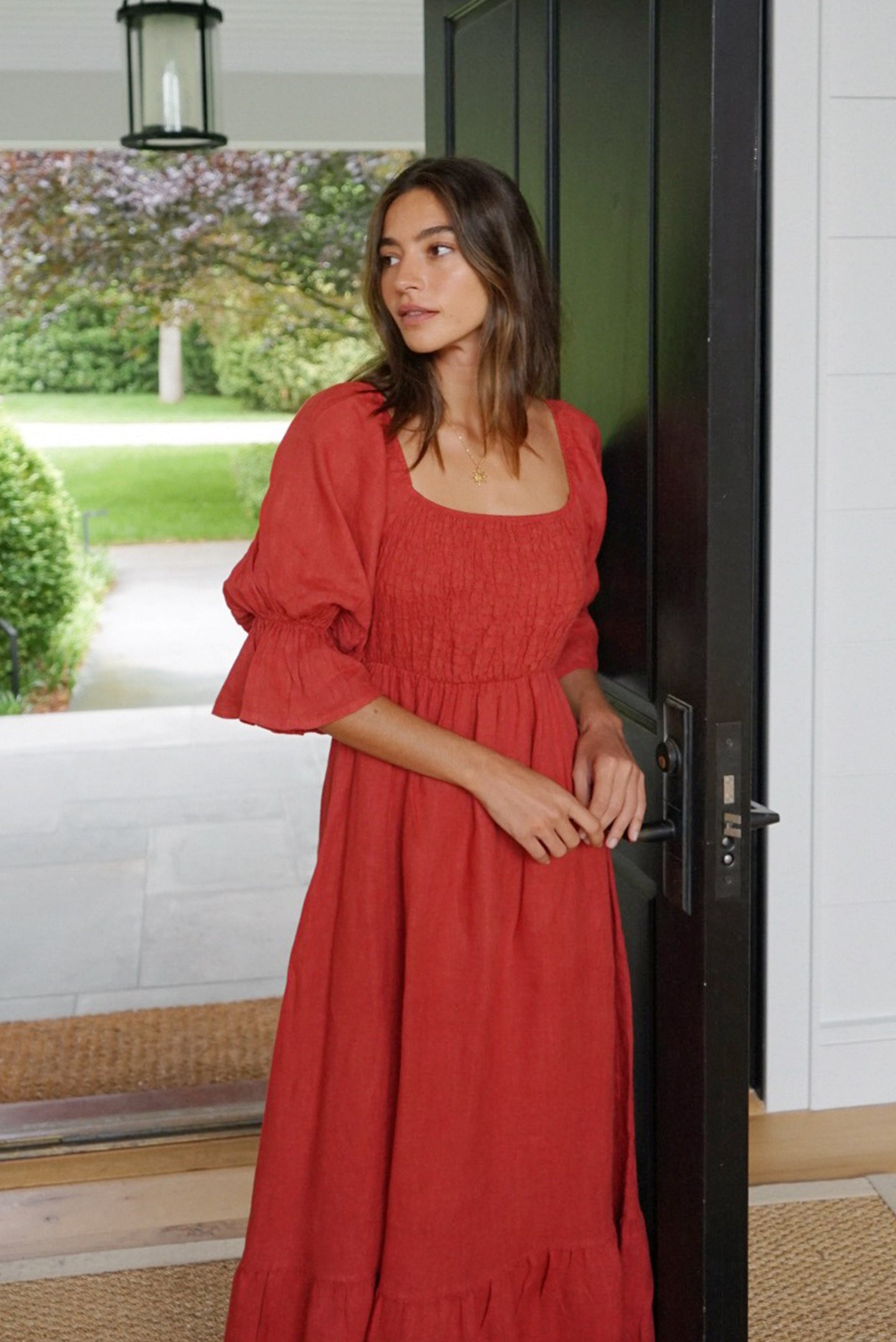 The Deia Dress // Pomegranate