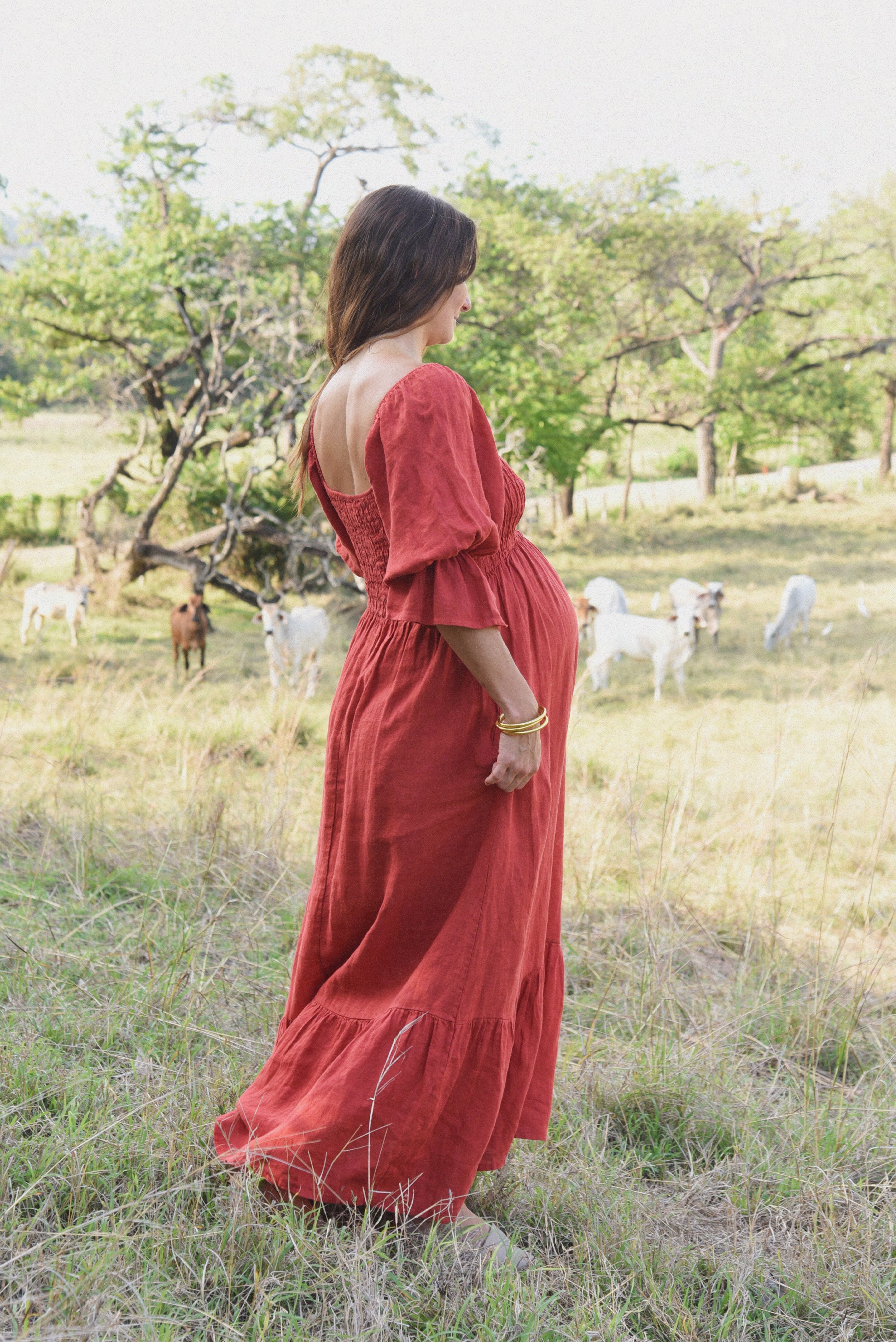 The Deia Dress // Pomegranate
