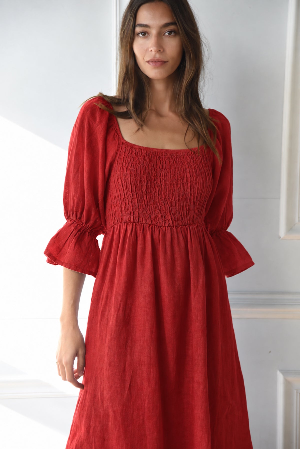 The Deia Dress // Pomegranate