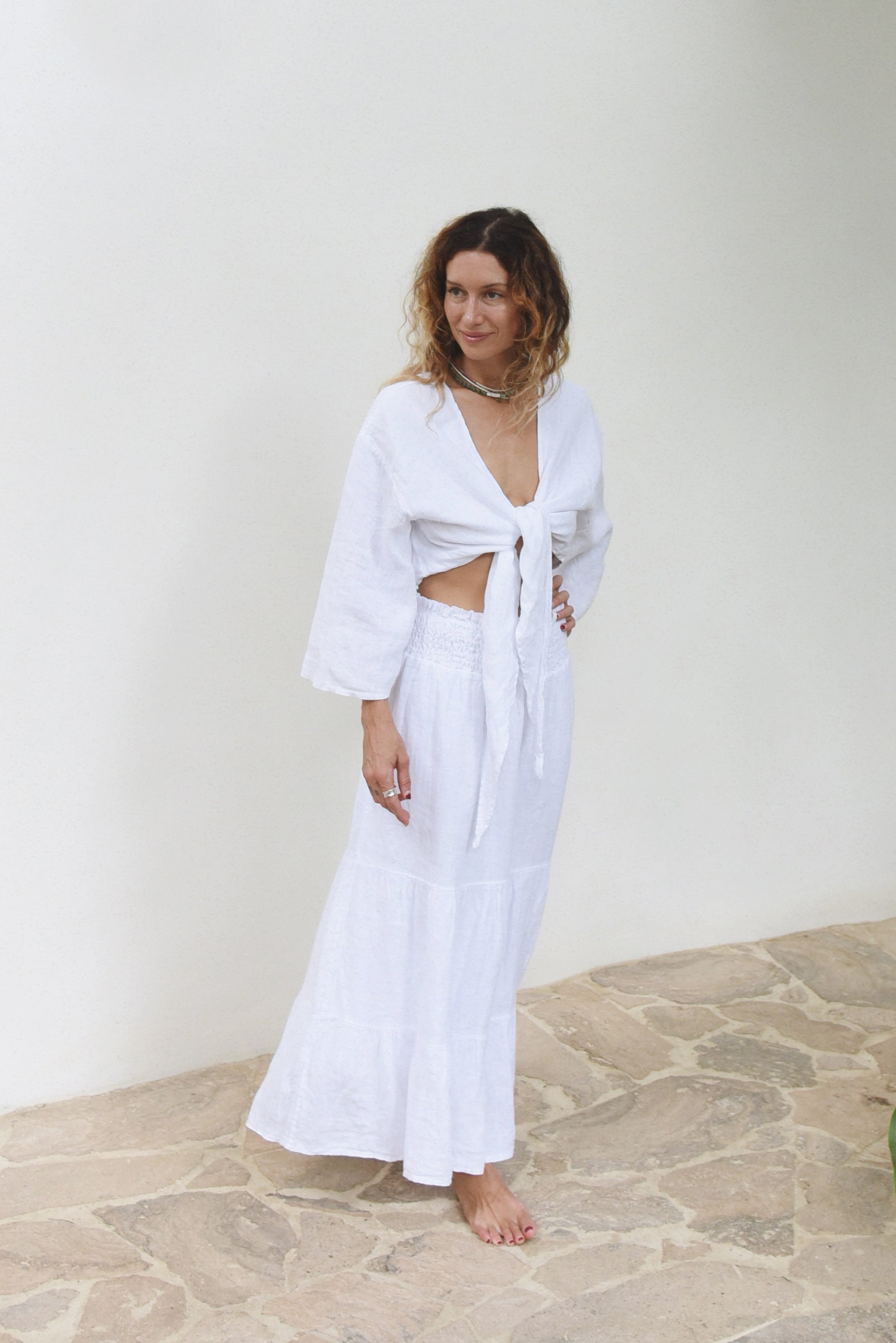 The Faye Blouse // Blanco