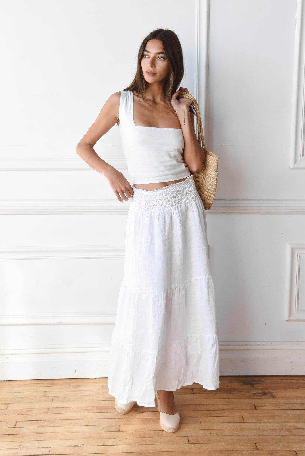 The Florence Skirt // Blanco