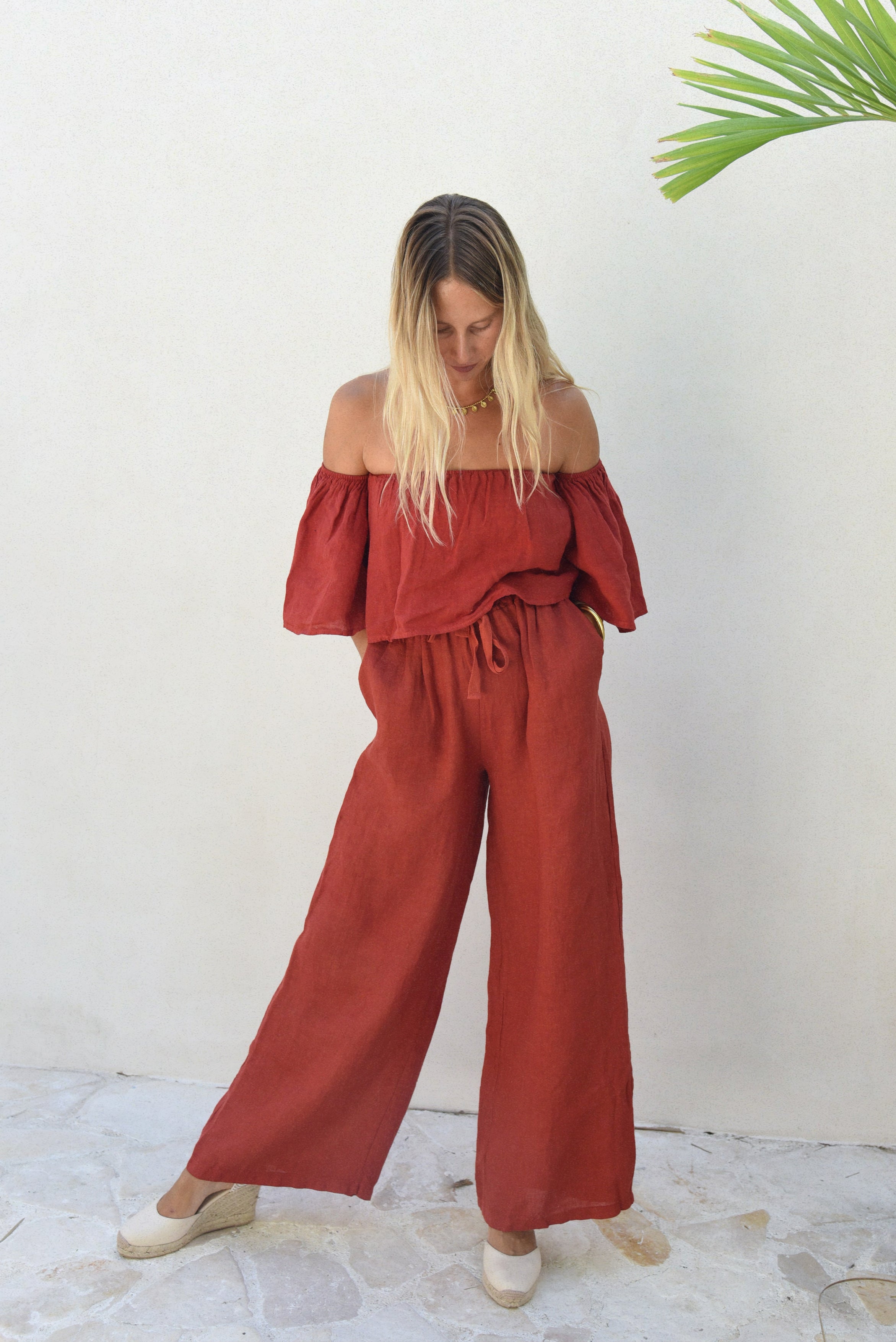 Isla Pants // Pomegranate