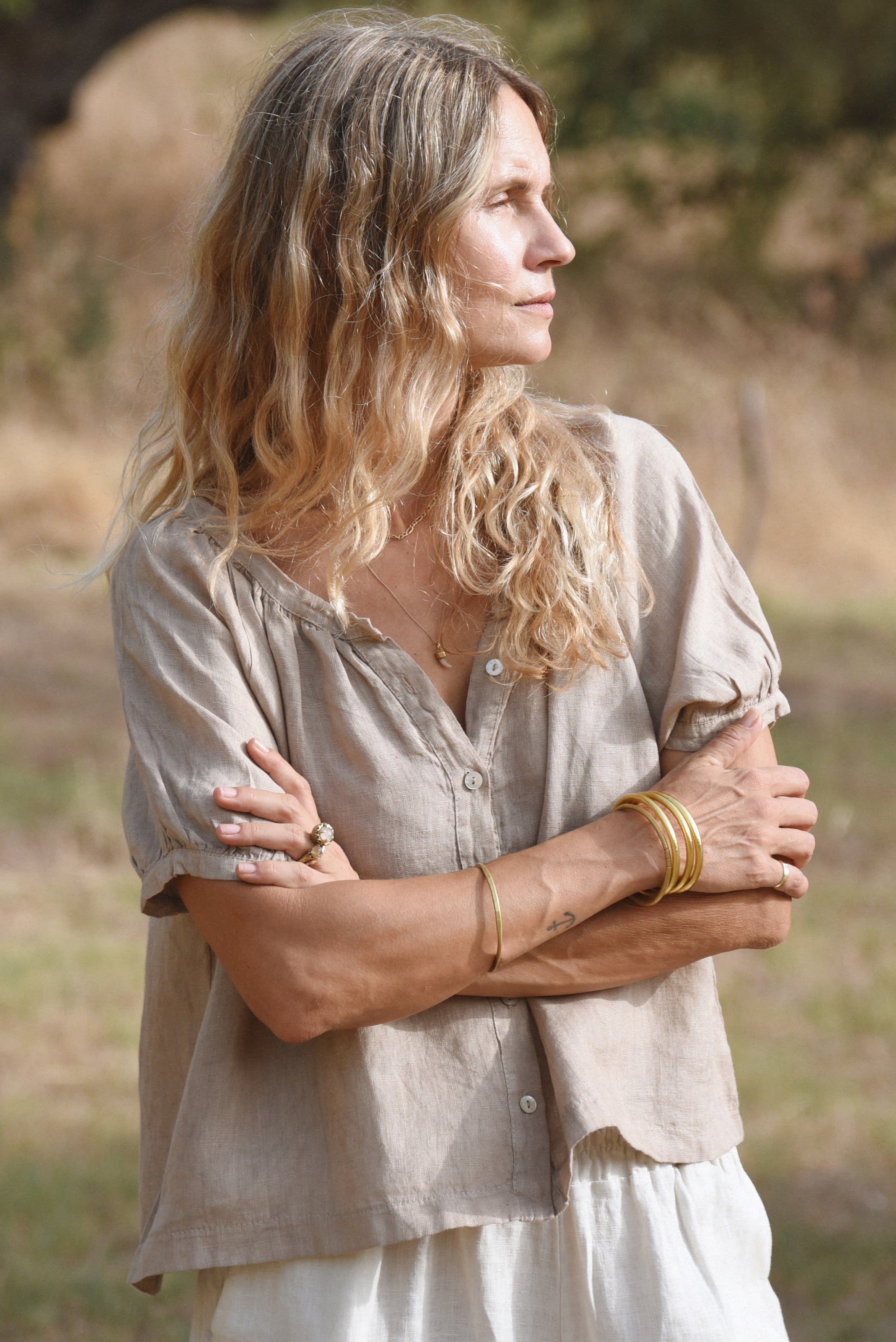 The Jade Blouse // Taupe