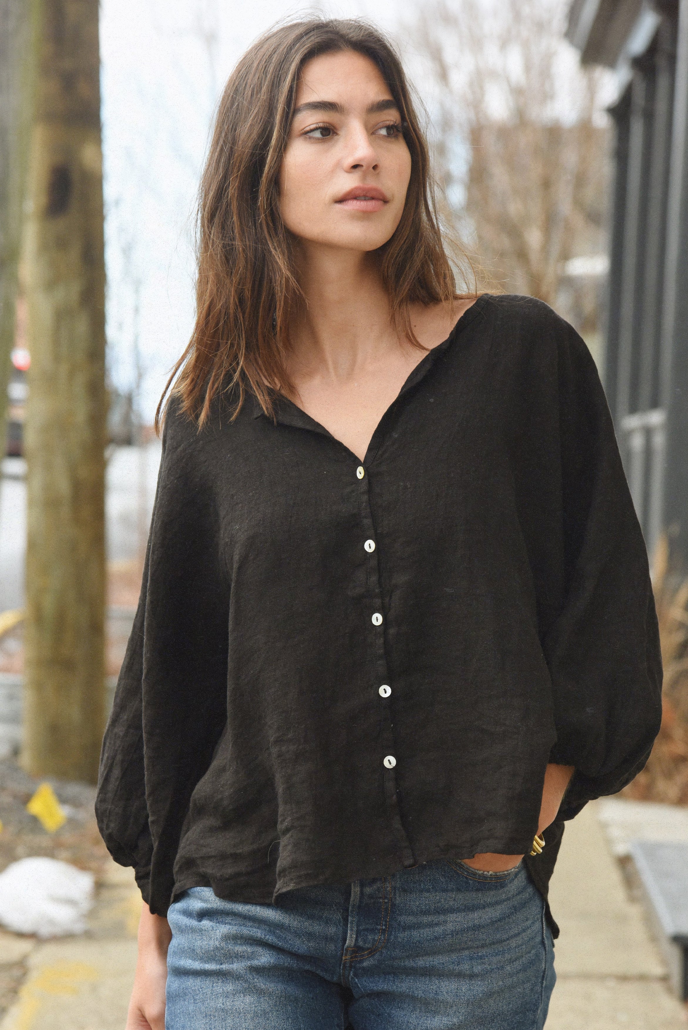 The Lily Blouse // Noir