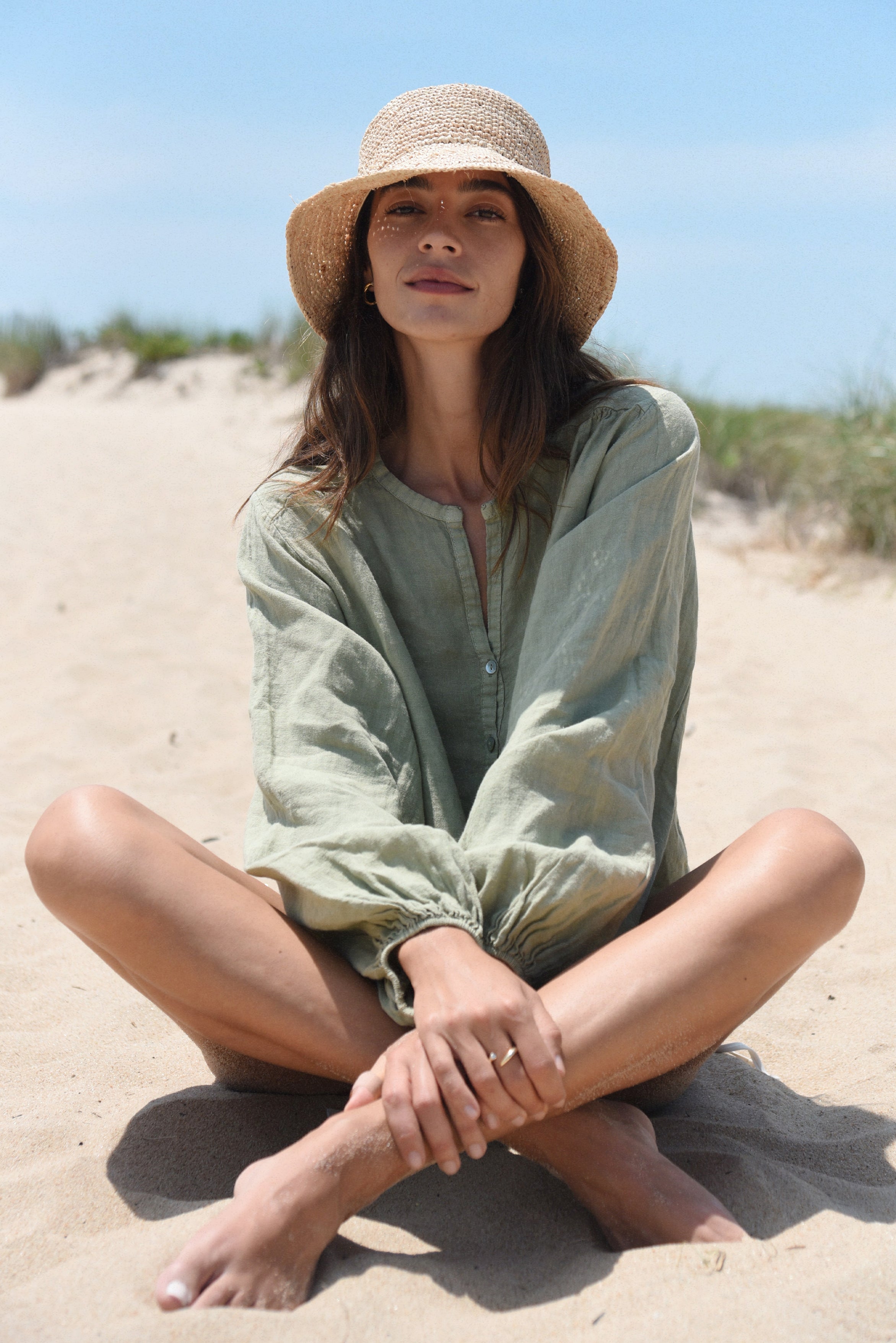 The Lily Blouse // Sage