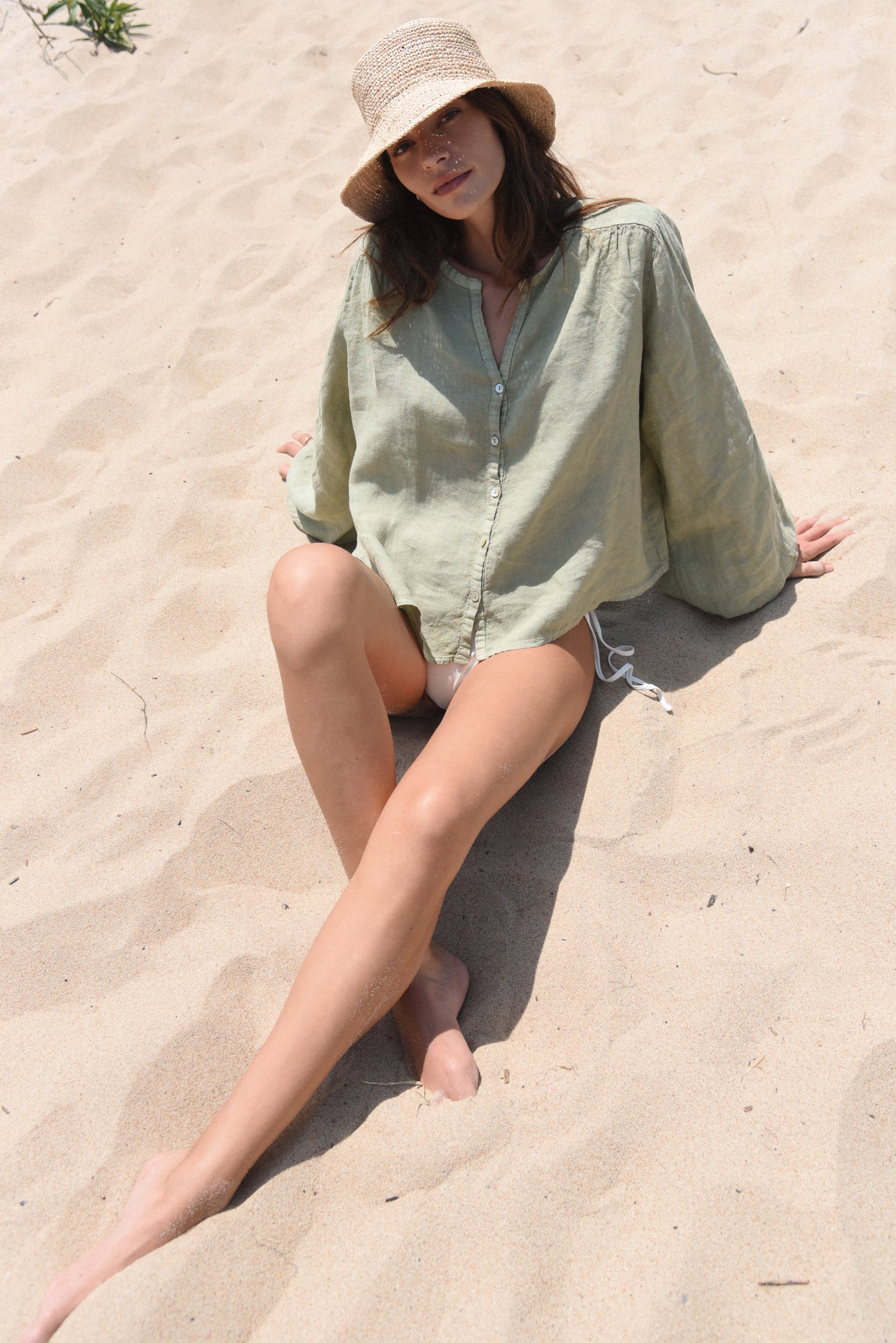 The Lily Blouse // Sage