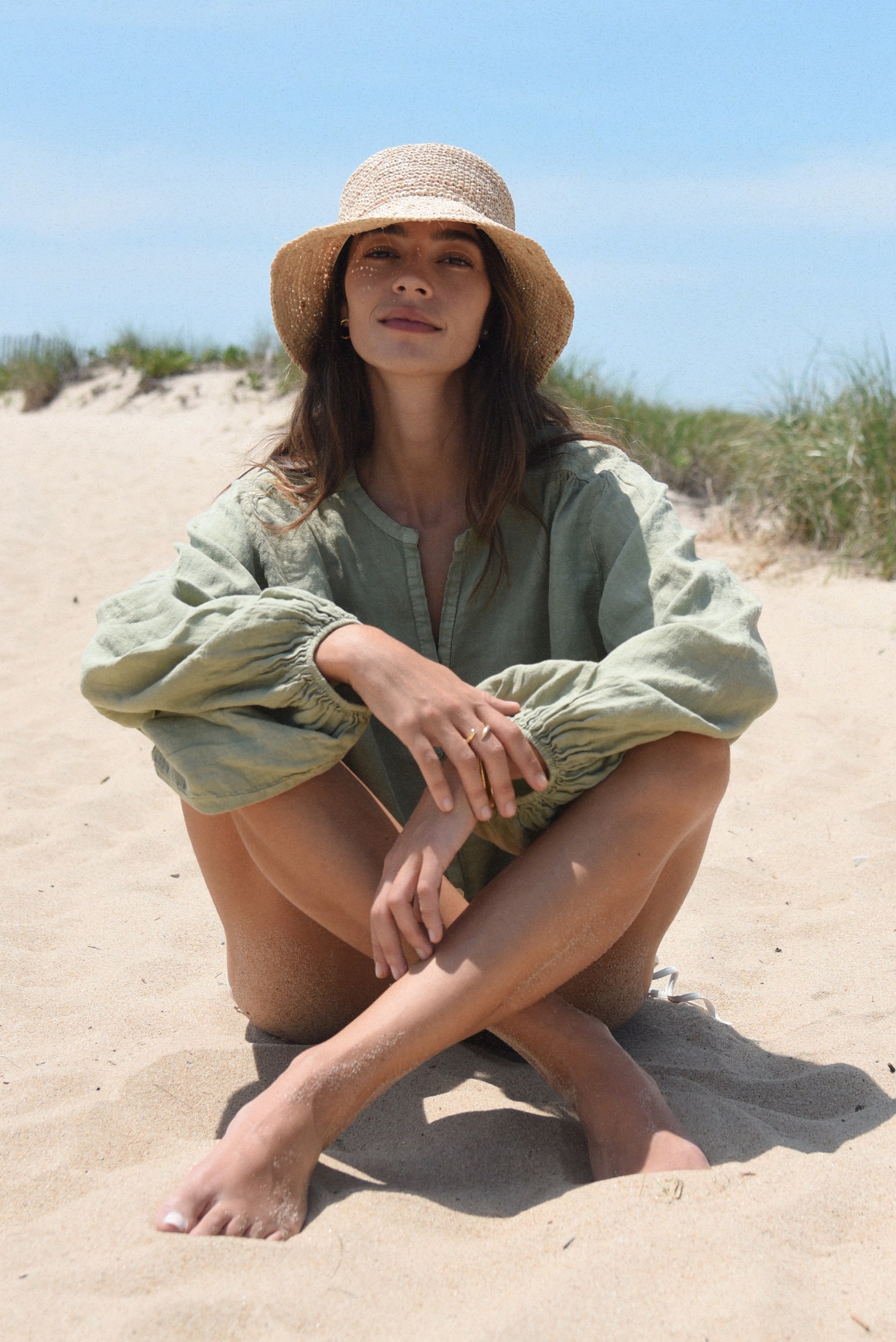 The Lily Blouse // Sage