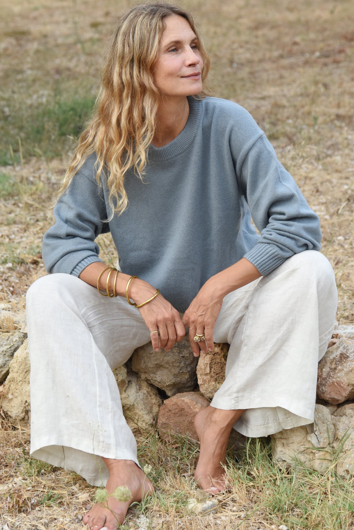 The Cashmere Malaya Crew Neck // Yoli