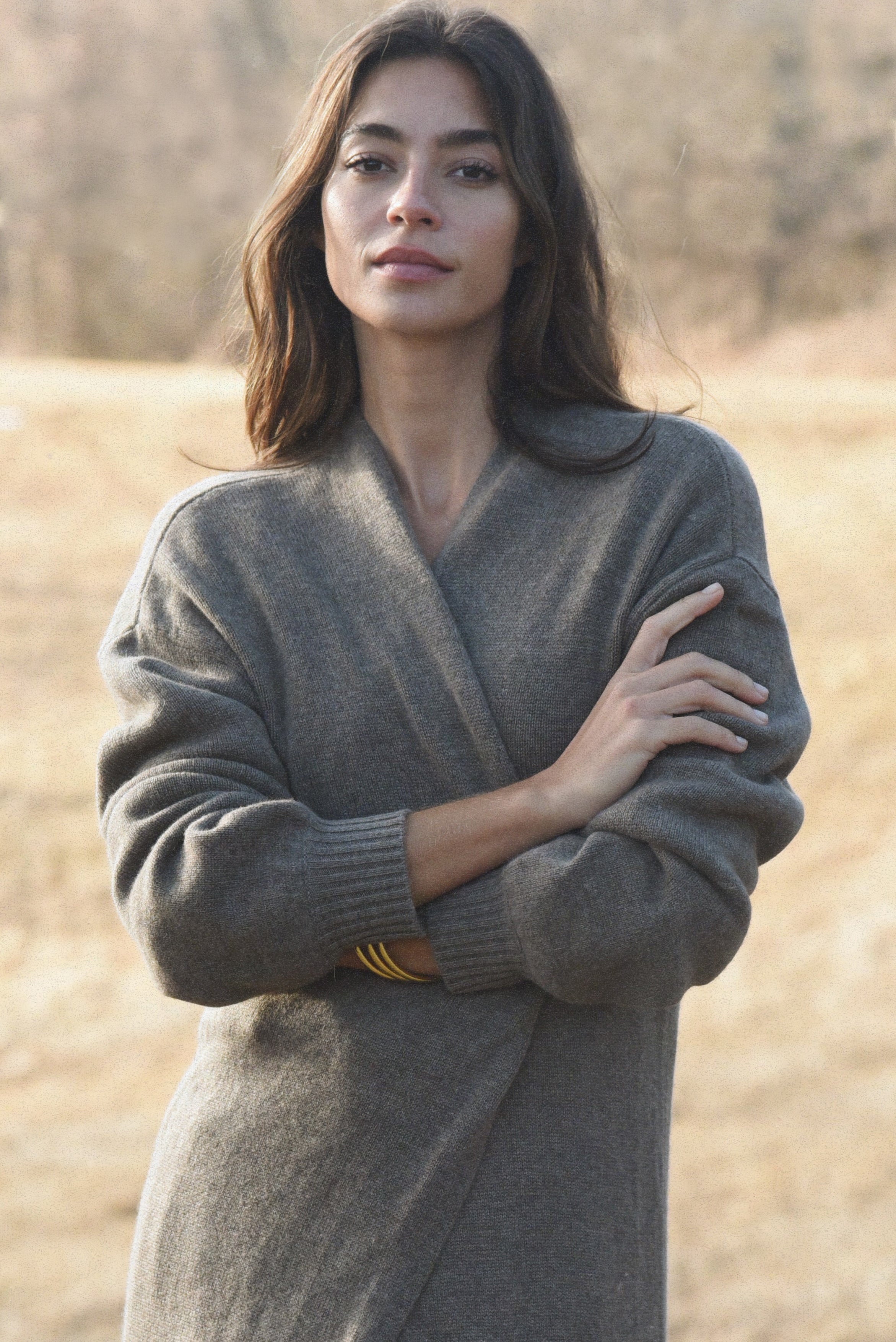 The Cashmere Marlow Long Cardigan // Cafe