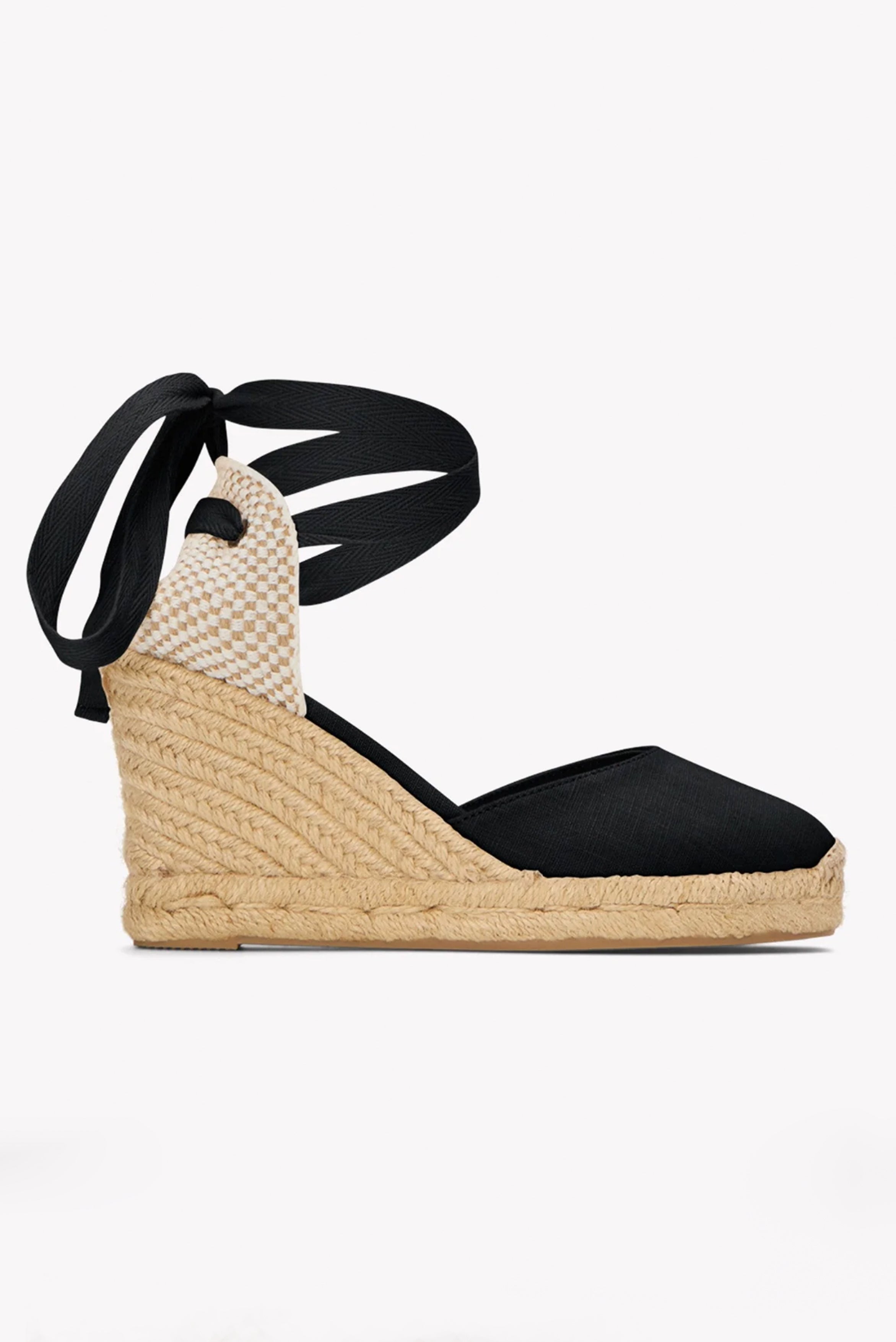 The Marseille Wedge Espadrille // Noir