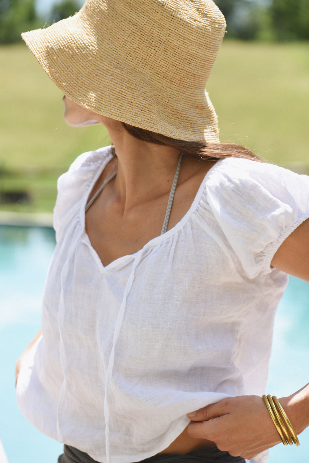 The Carlotta Blouse // Blanco