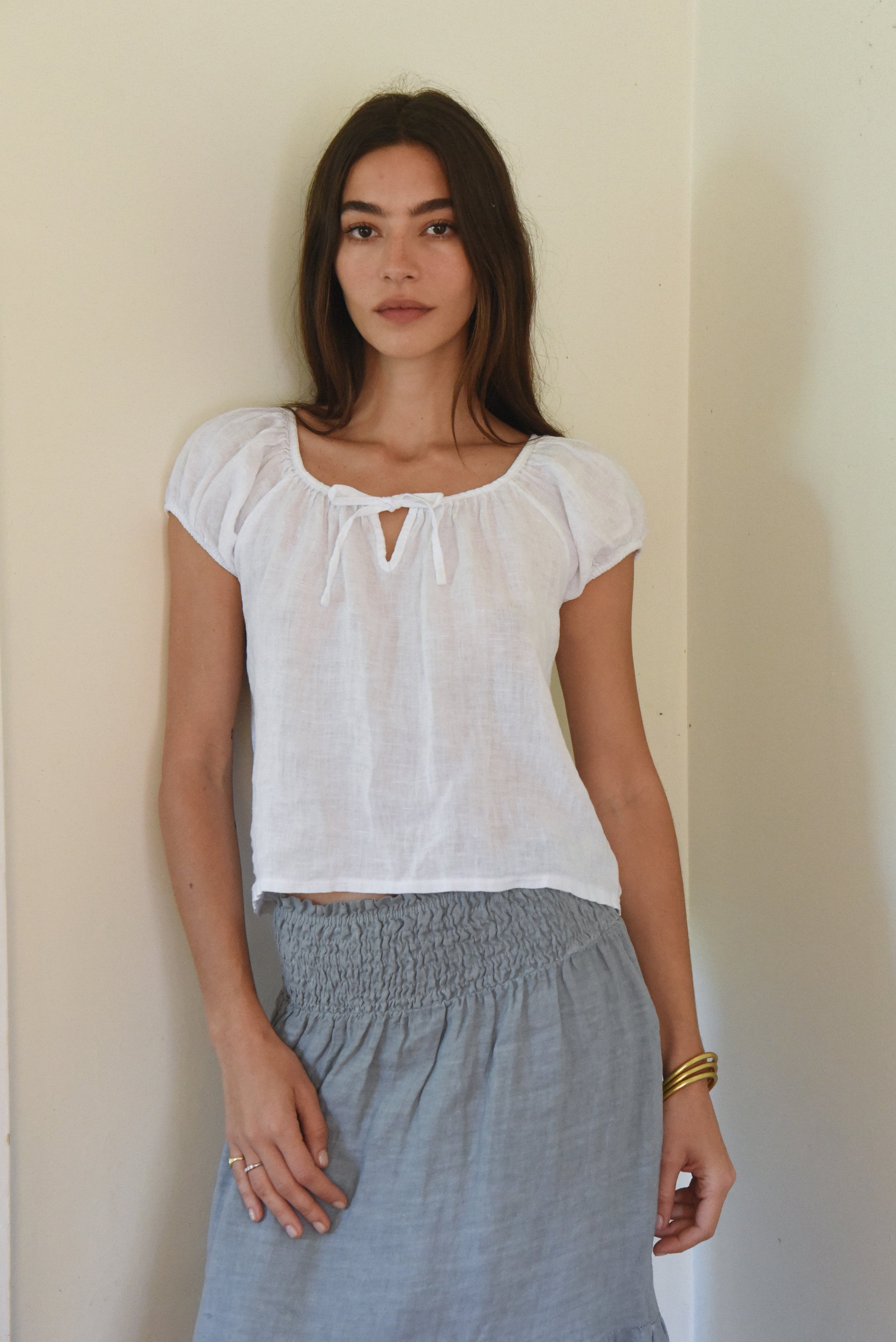 The Carlotta Blouse // Blanco