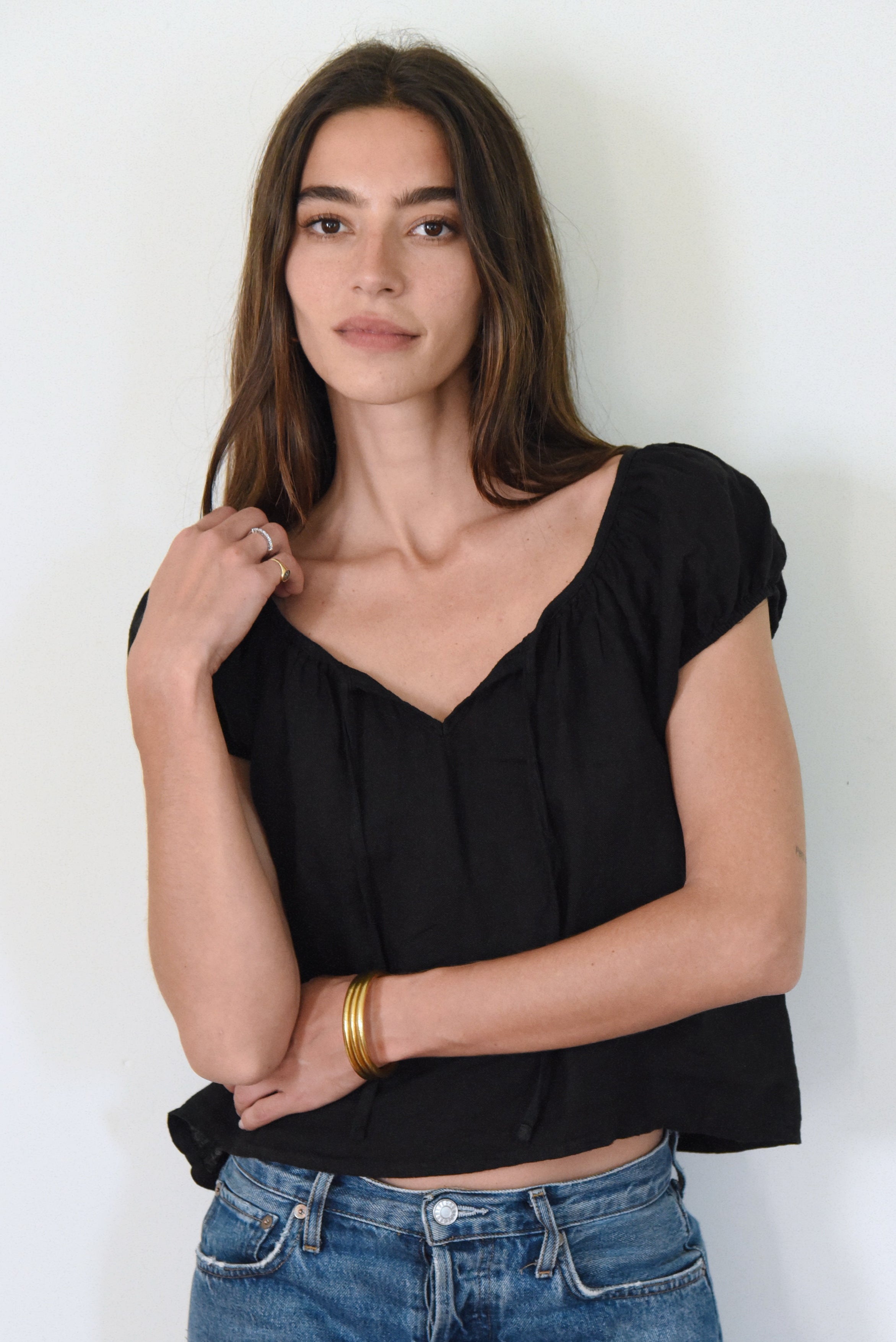 The Carlotta Blouse // Noir