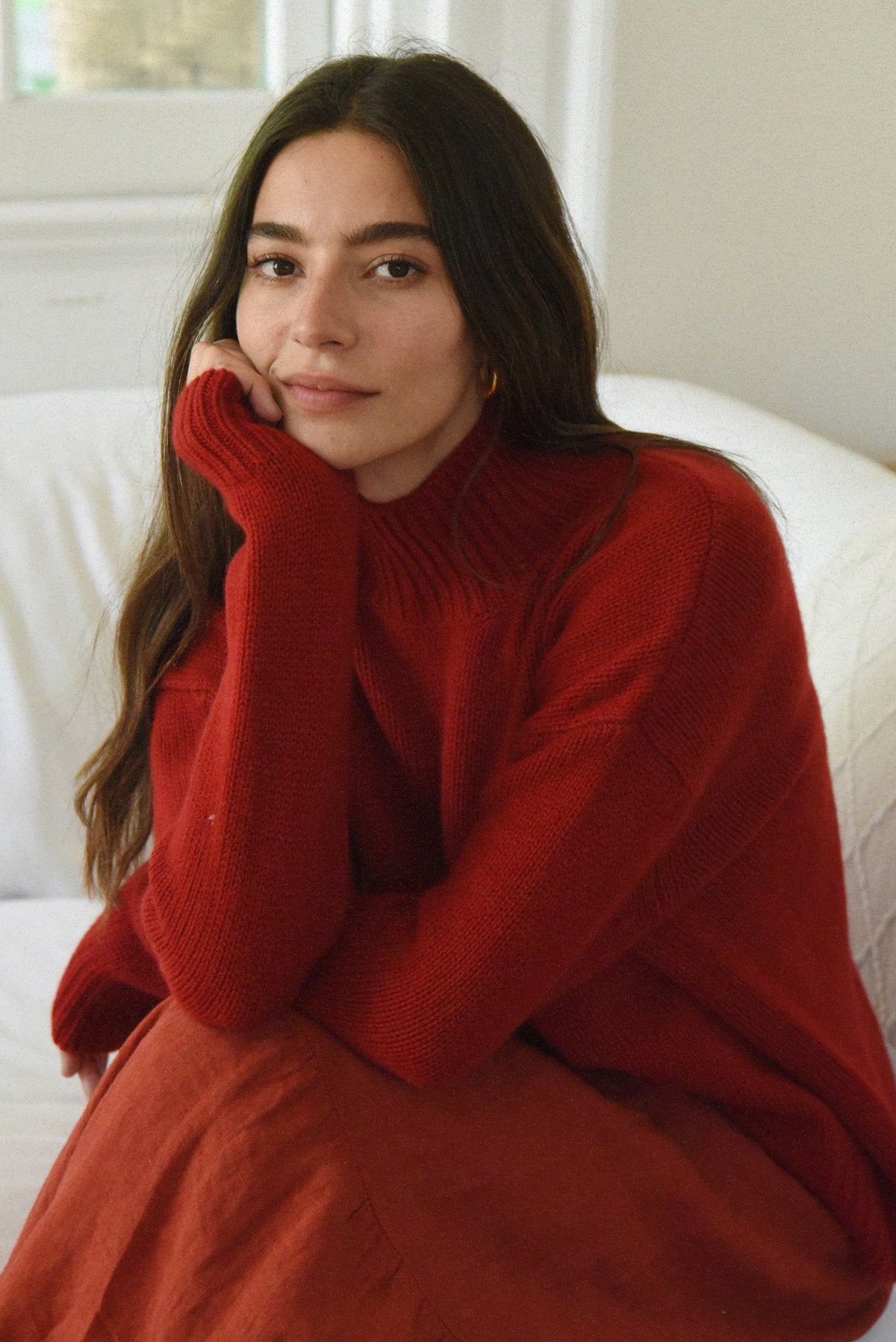 The Cashmere Carmel Sweater // Pomegranate