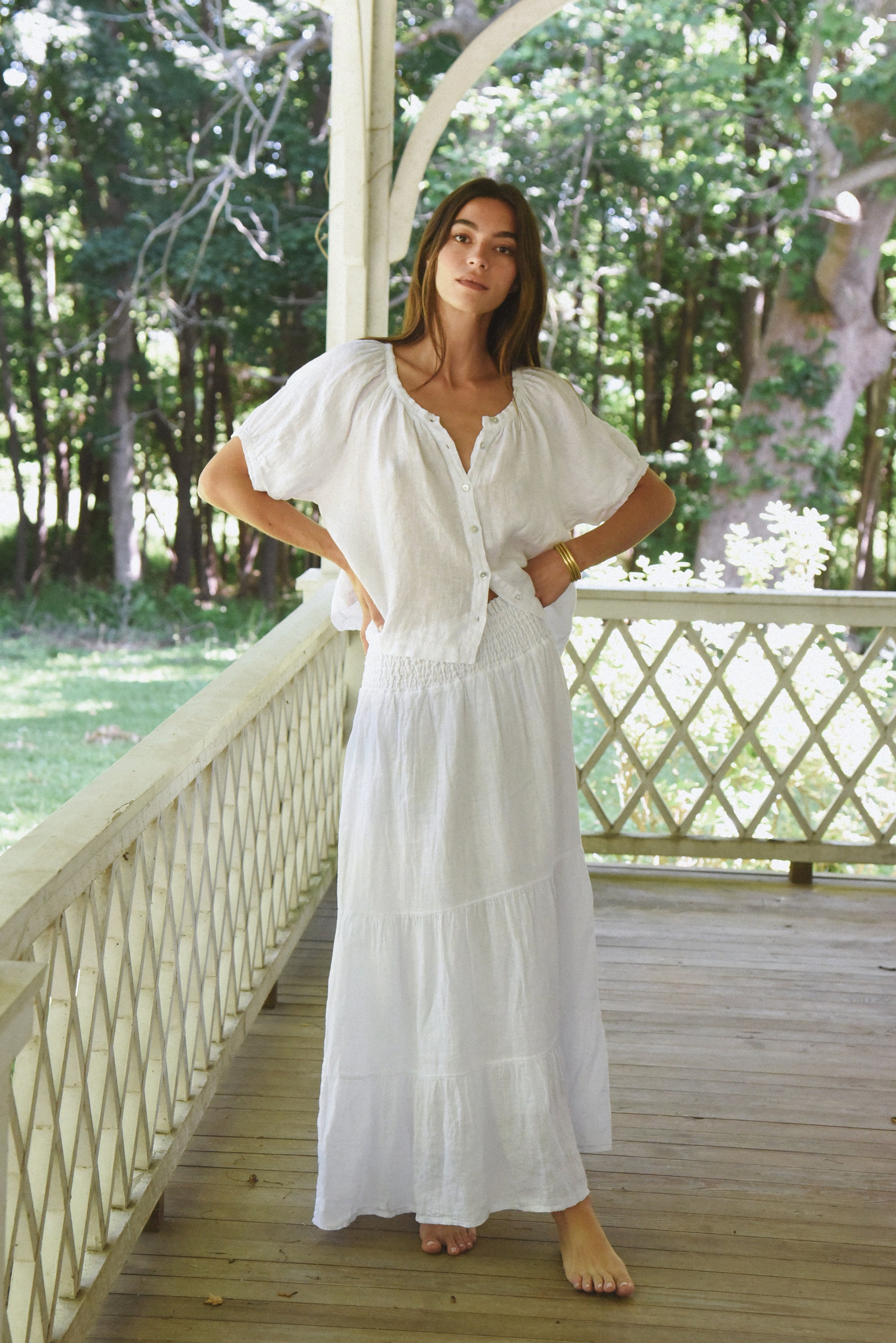 The Jade Blouse // Blanco