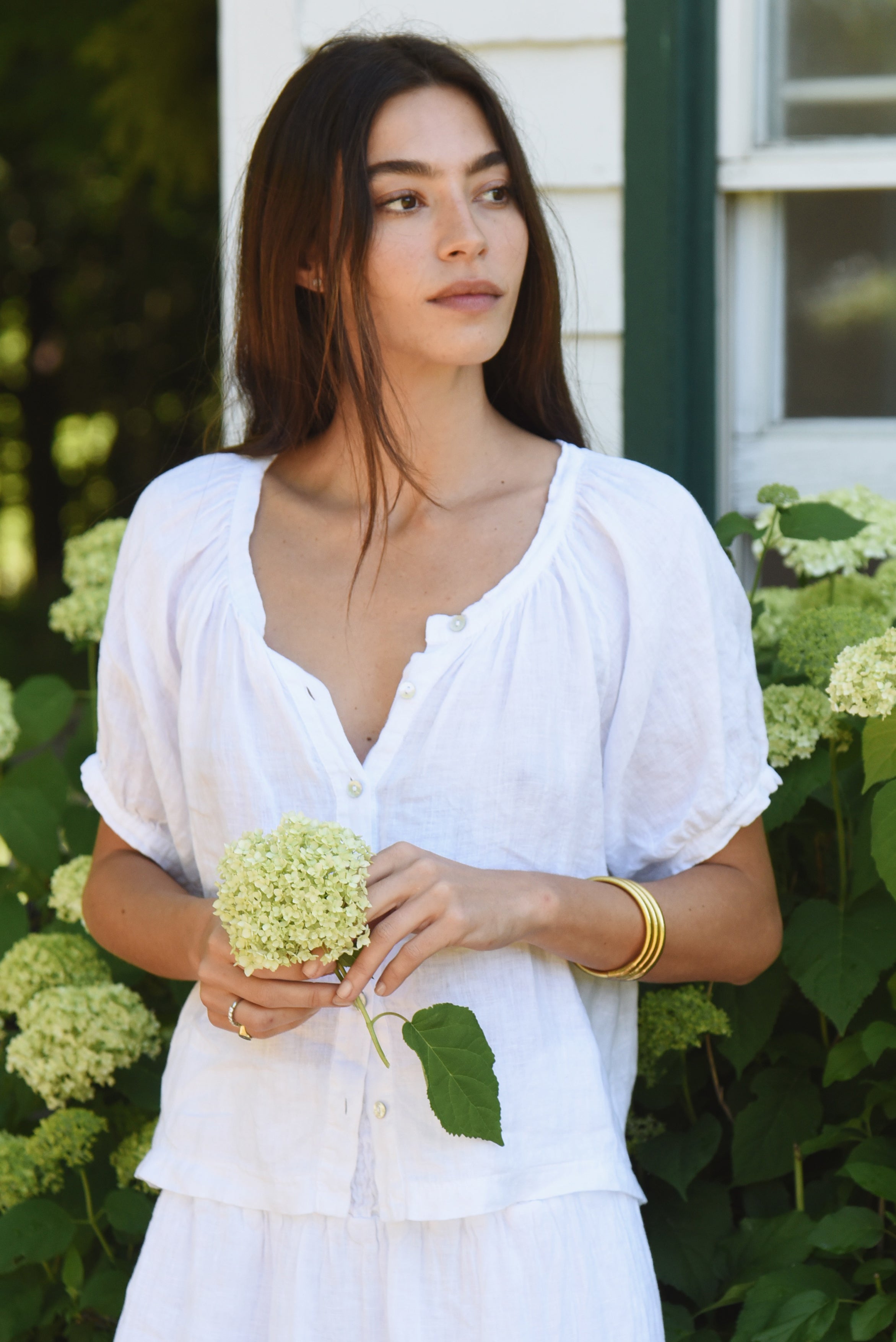 The Jade Blouse // Blanco
