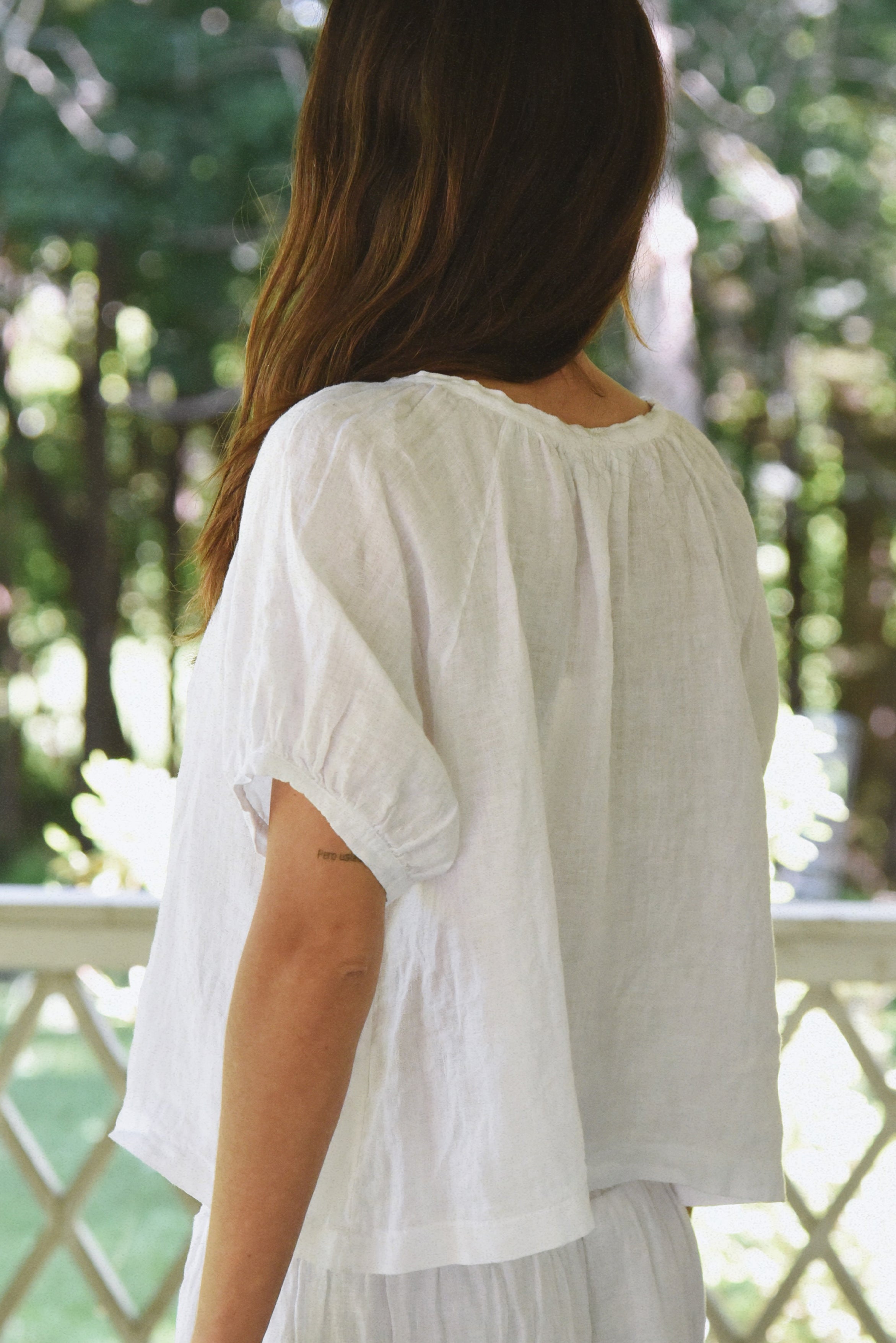 The Jade Blouse // Blanco