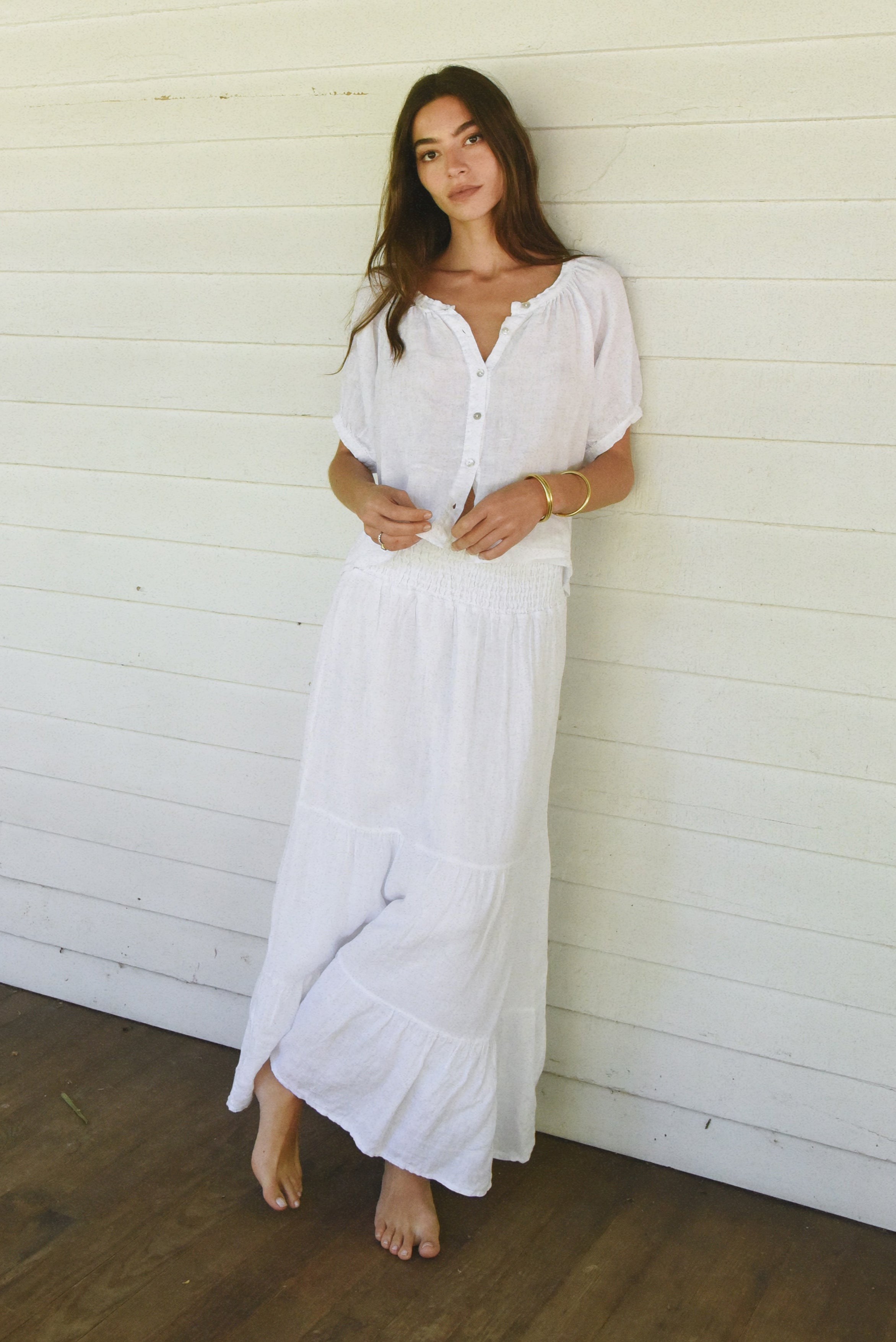 The Jade Blouse // Blanco