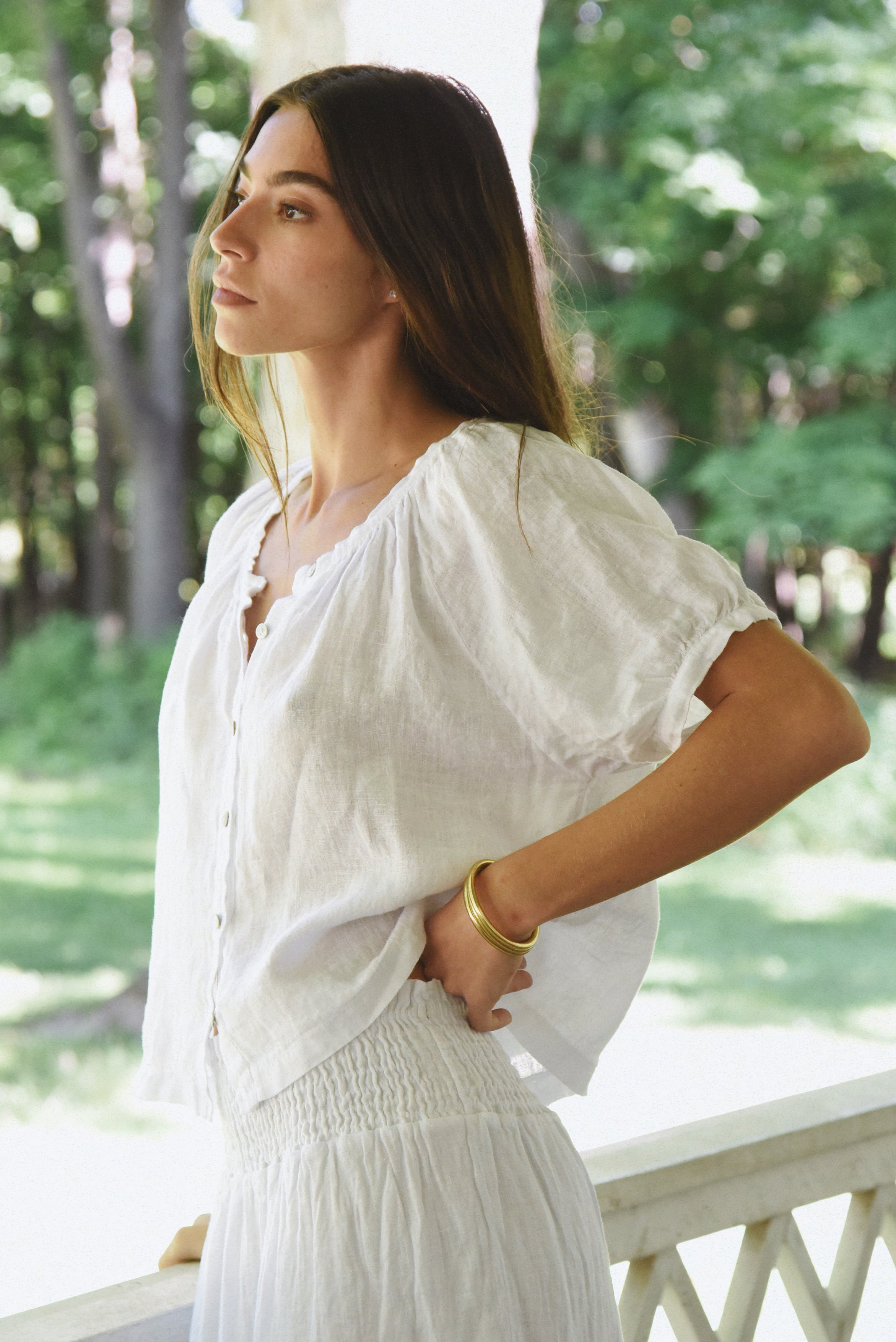The Jade Blouse // Blanco