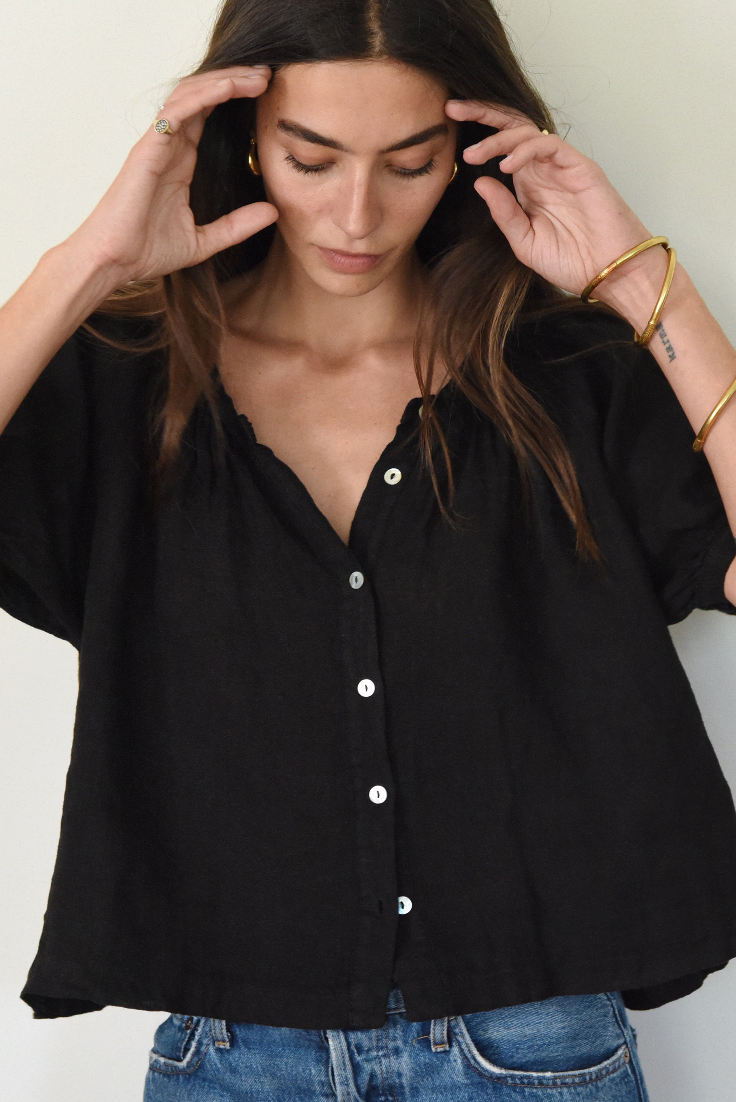 The Jade Blouse // Noir