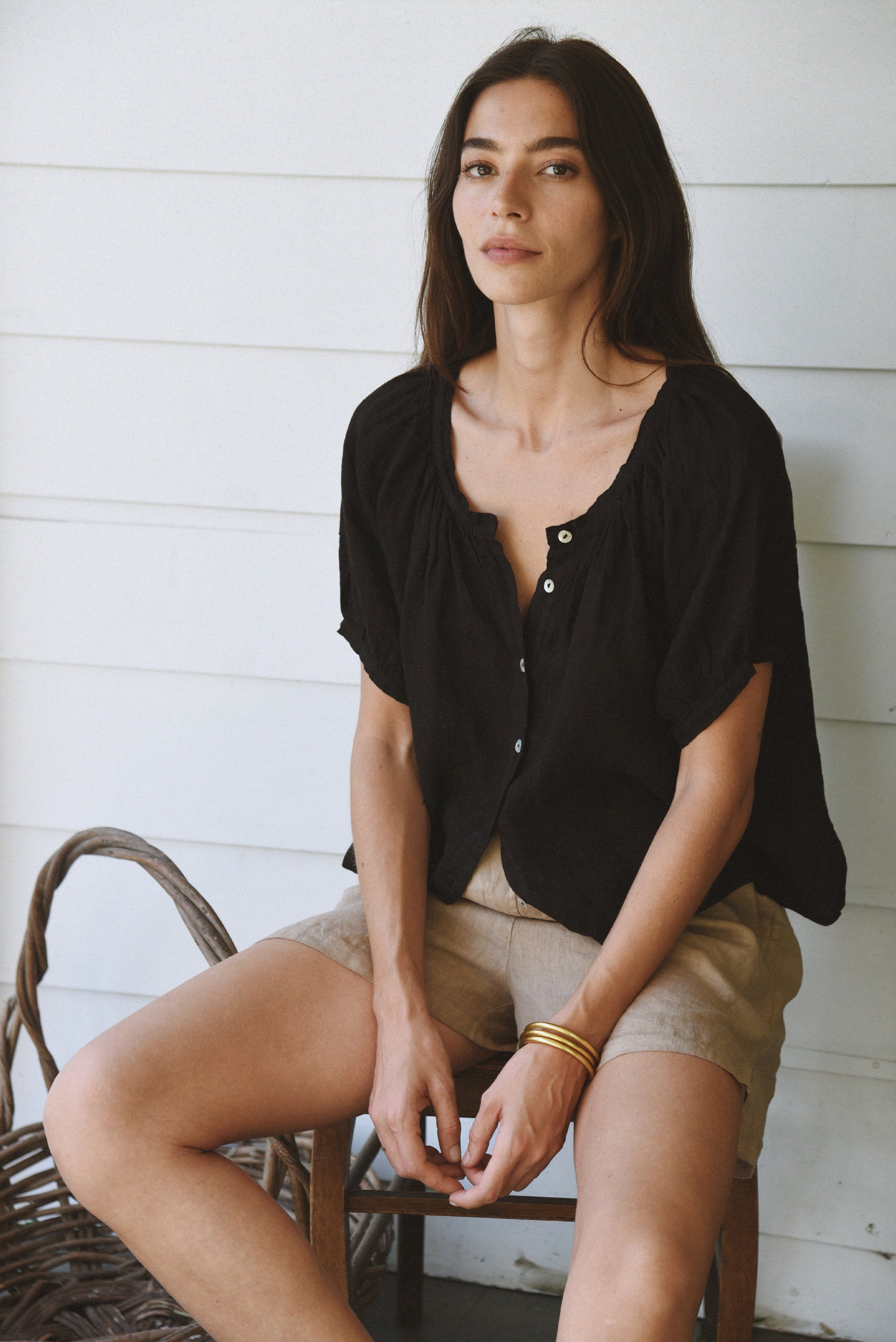 The Jade Blouse // Noir