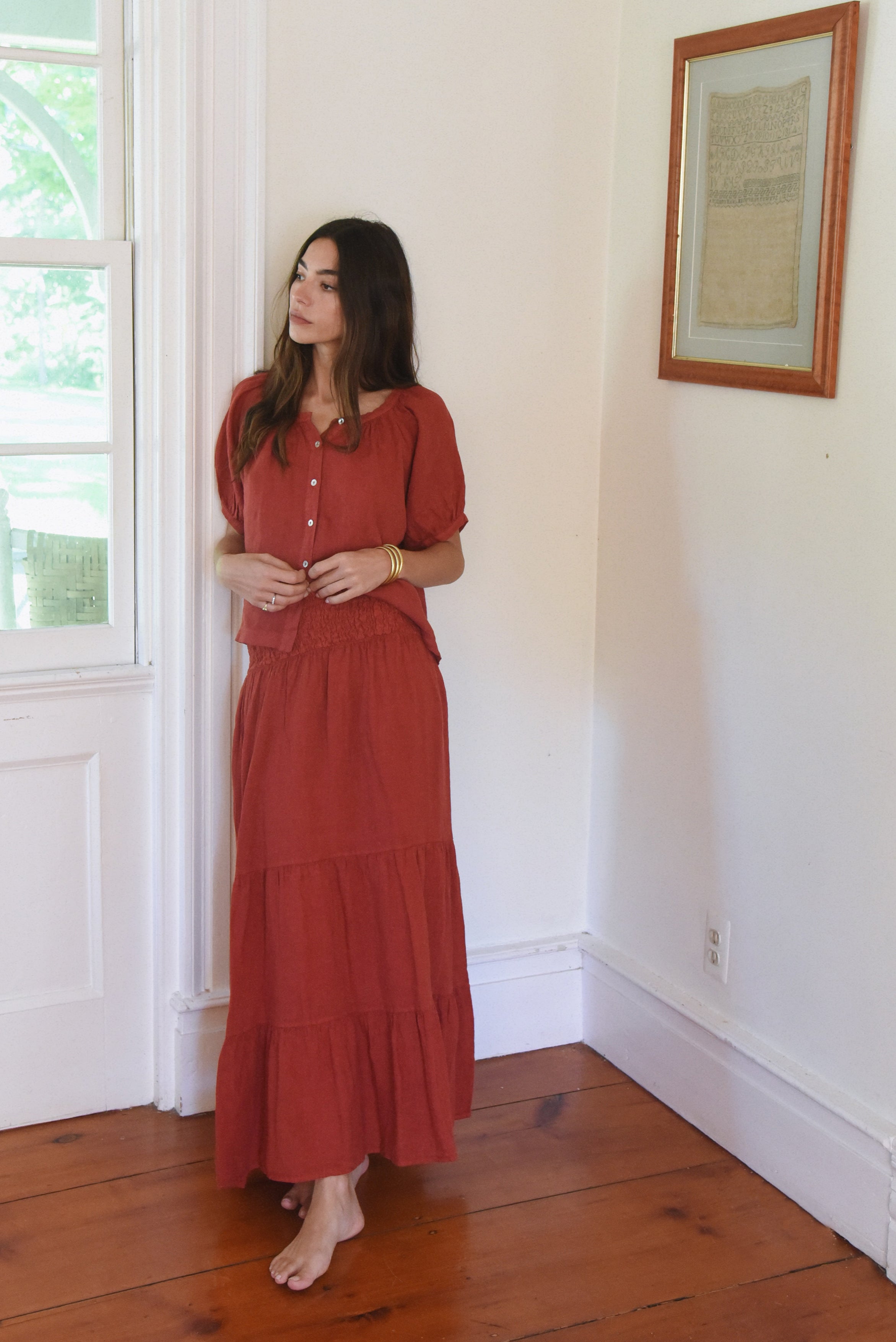The Florence Skirt // Pomegranate