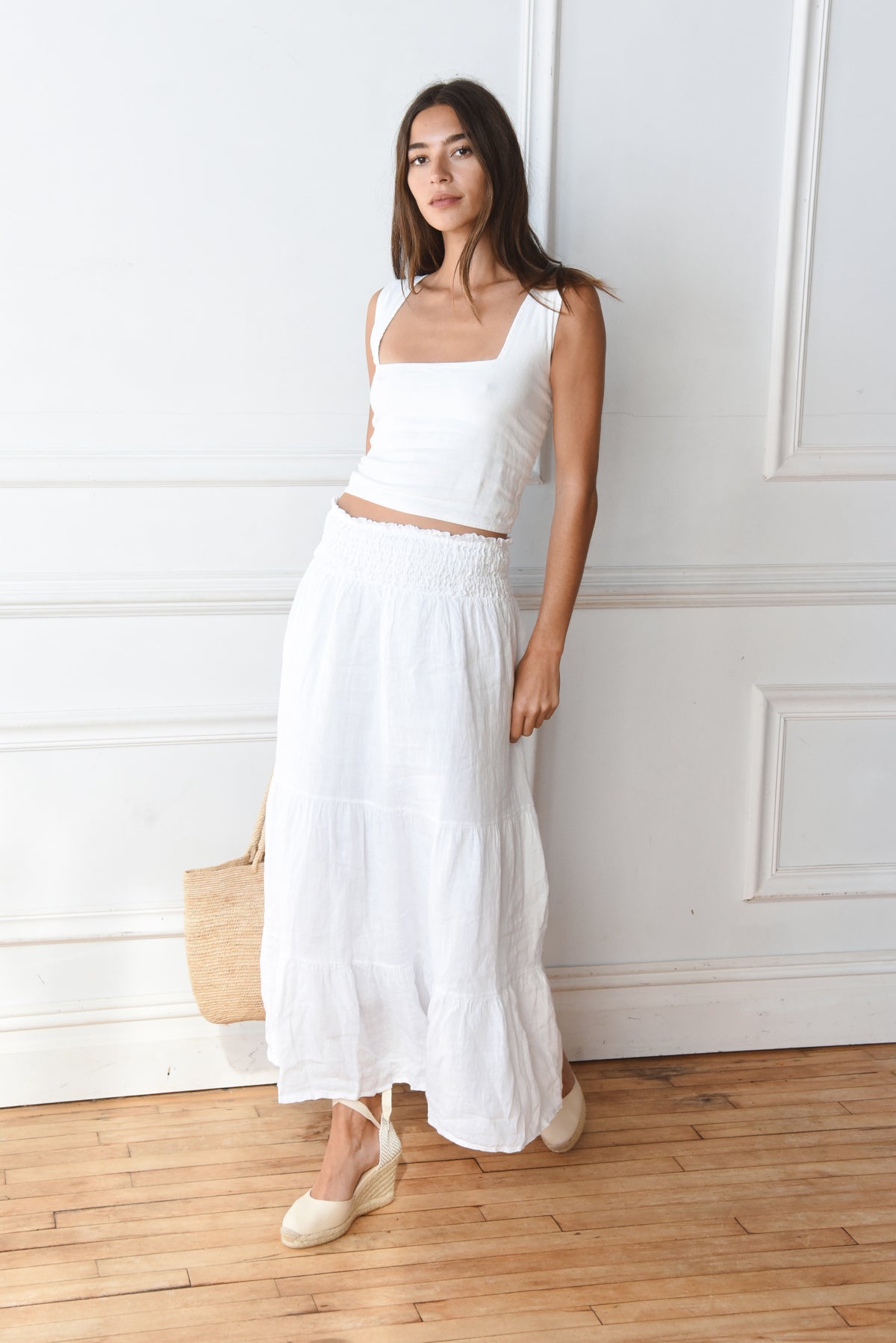 The Florence Skirt // Blanco