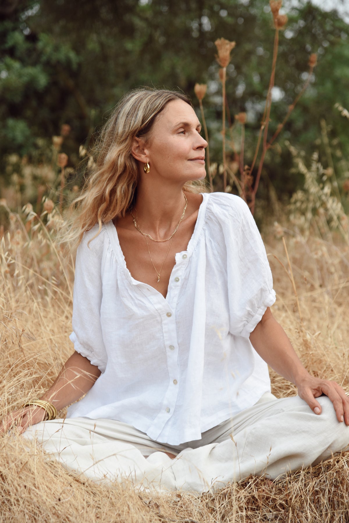 The Jade Blouse // Blanco