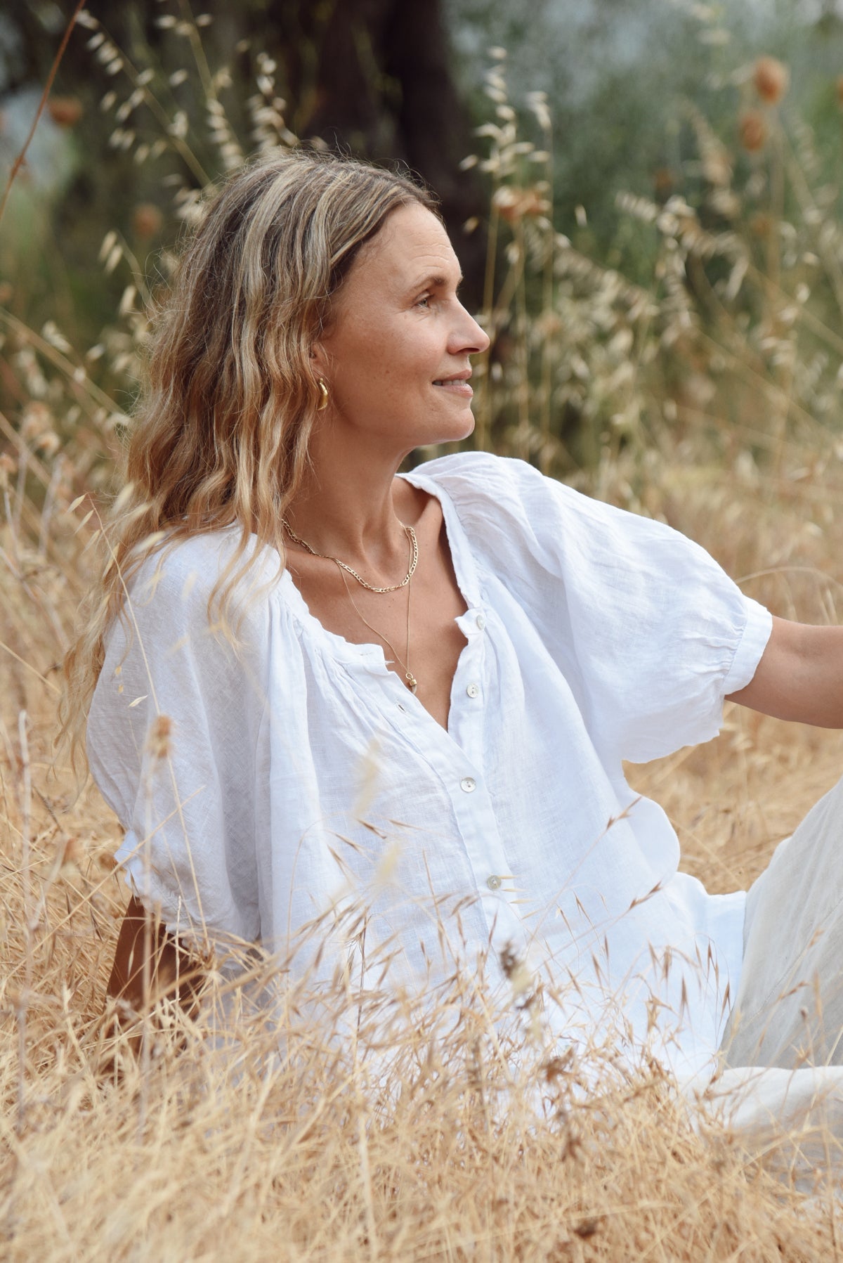 The Jade Blouse // Blanco