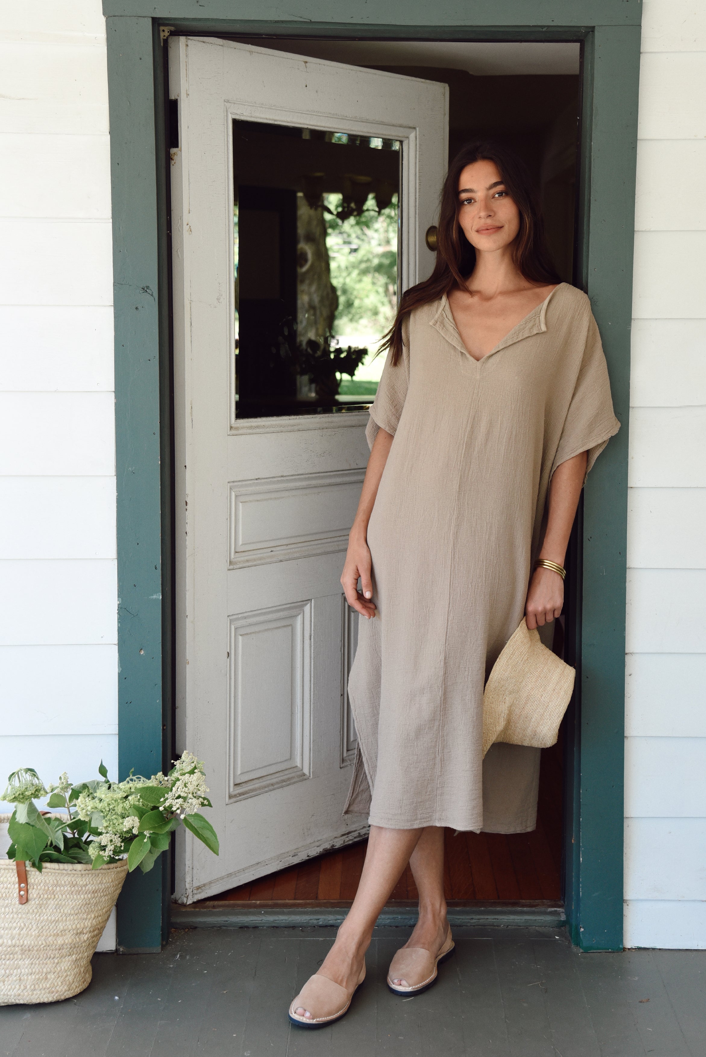 The Cala Kaftan // Taupe