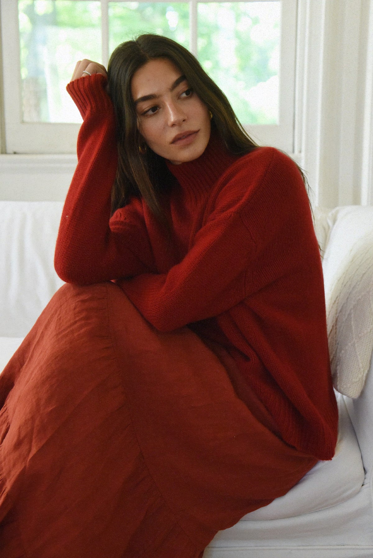 The Cashmere Carmel Sweater // Pomegranate