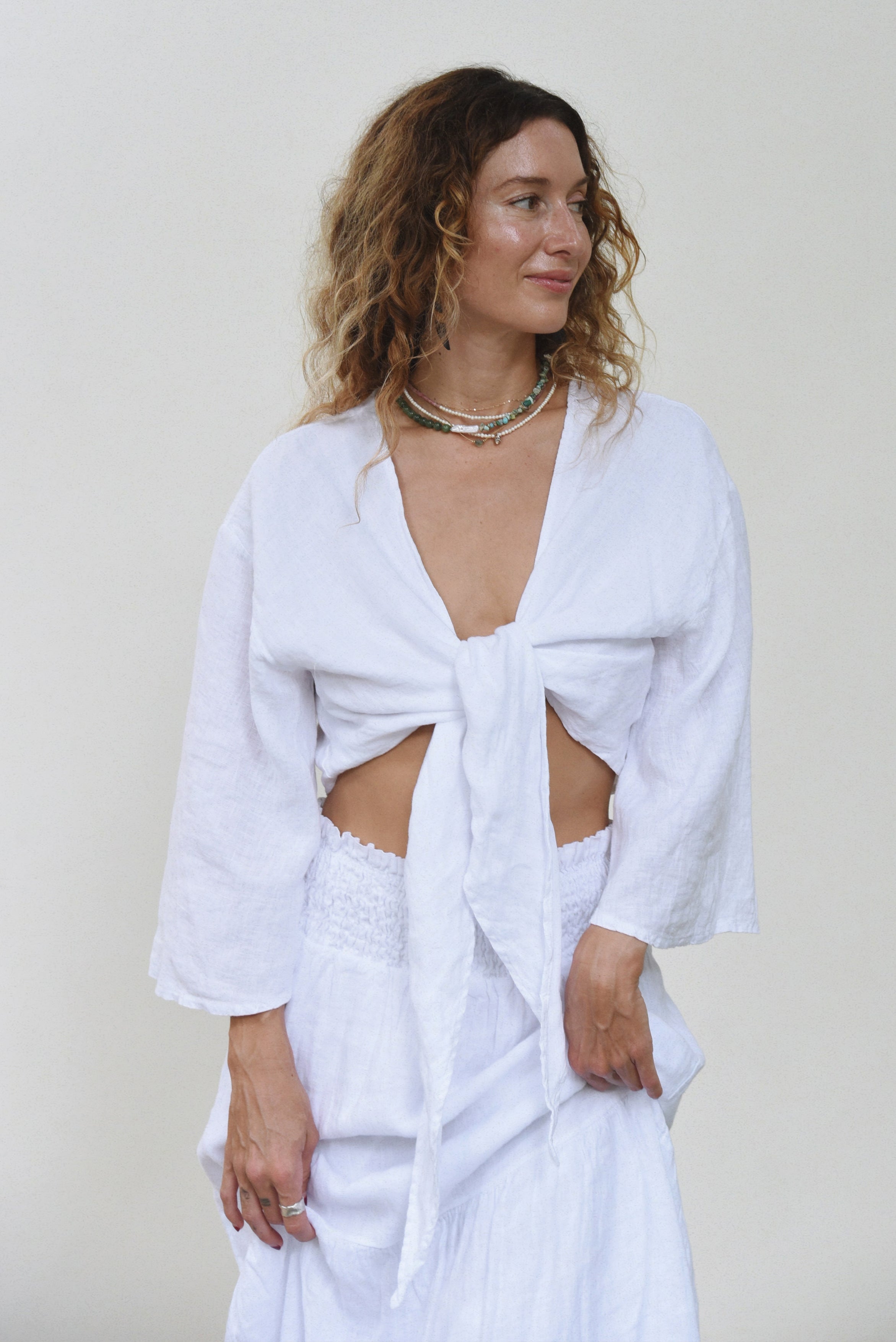 The Faye Blouse // Blanco