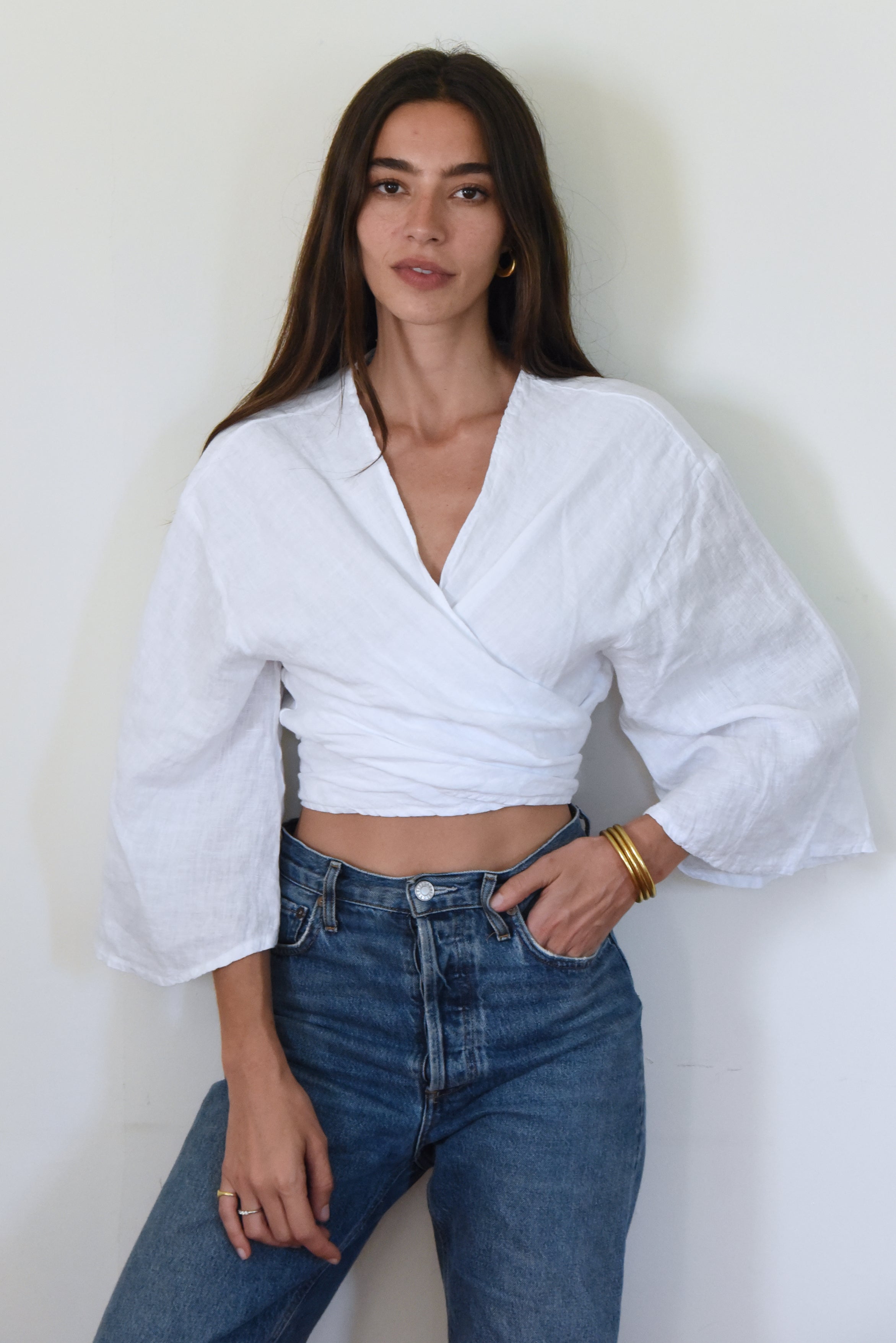 The Faye Blouse // Blanco