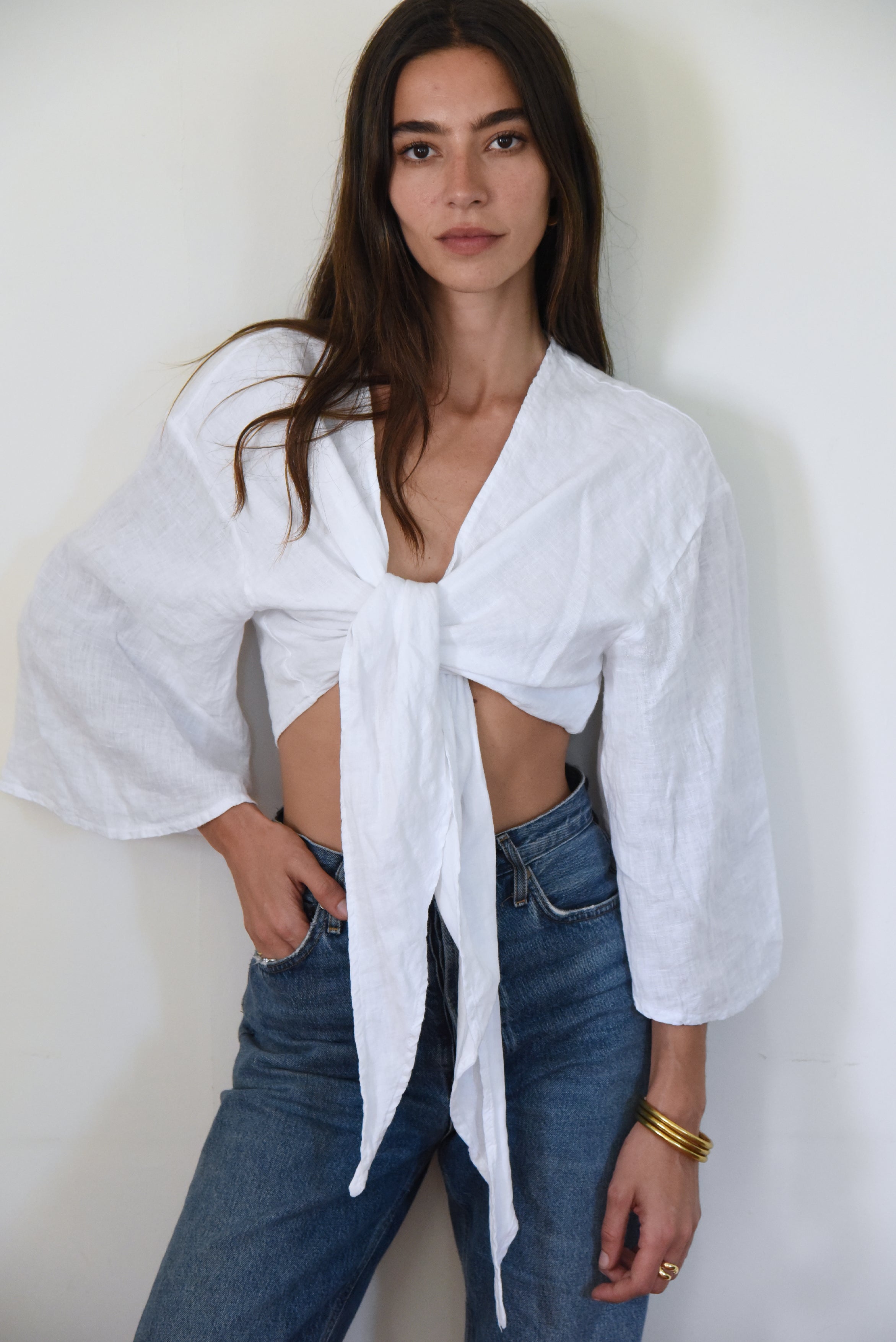 The Faye Blouse // Blanco