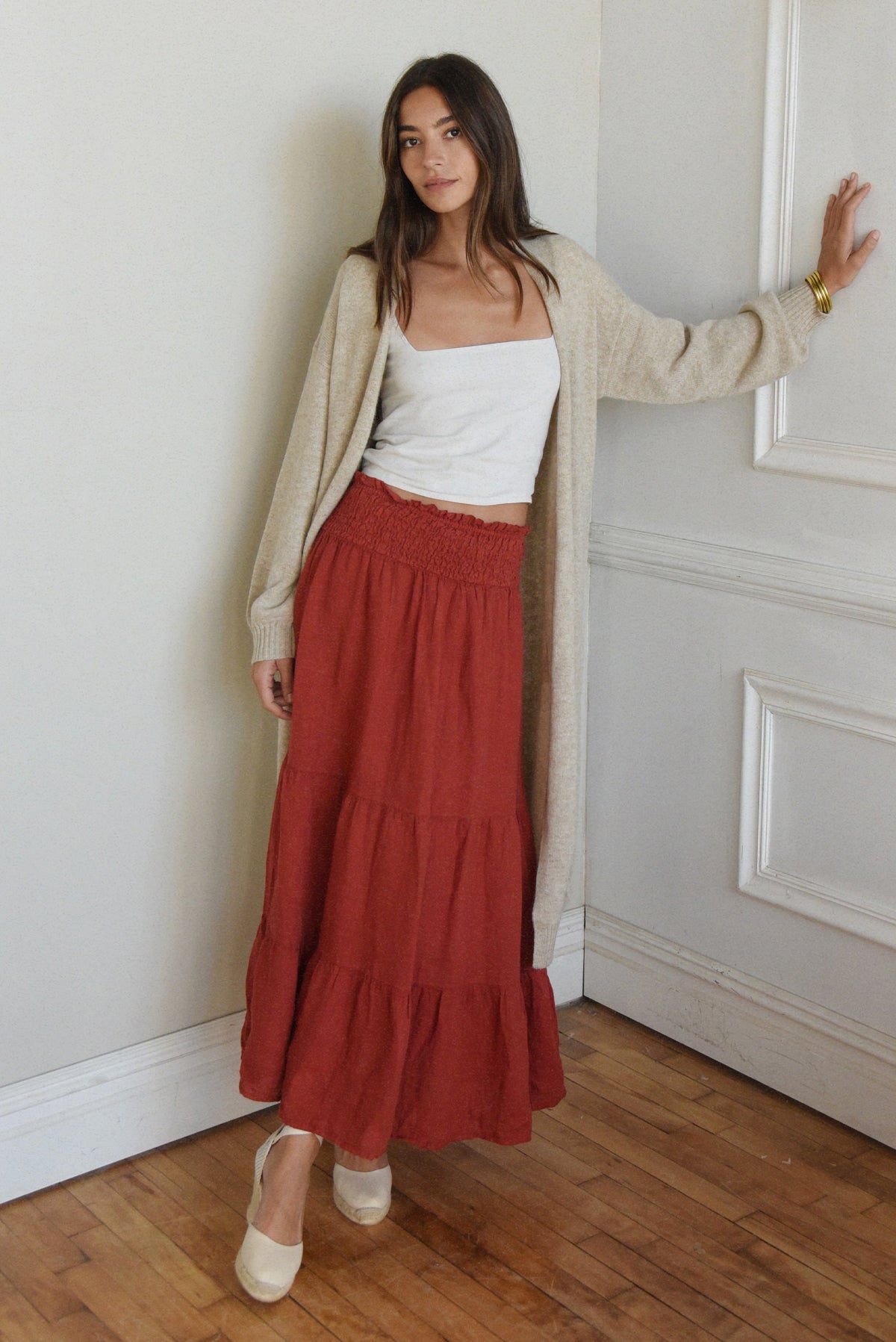 The Florence Skirt // Pomegranate
