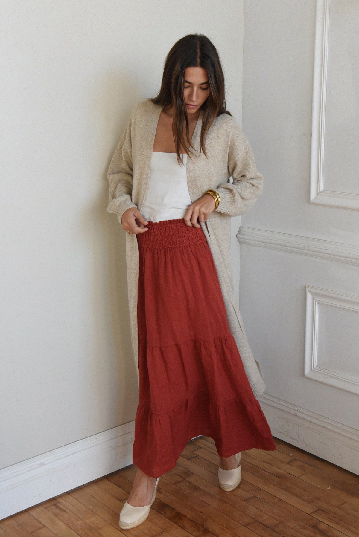 The Florence Skirt // Pomegranate