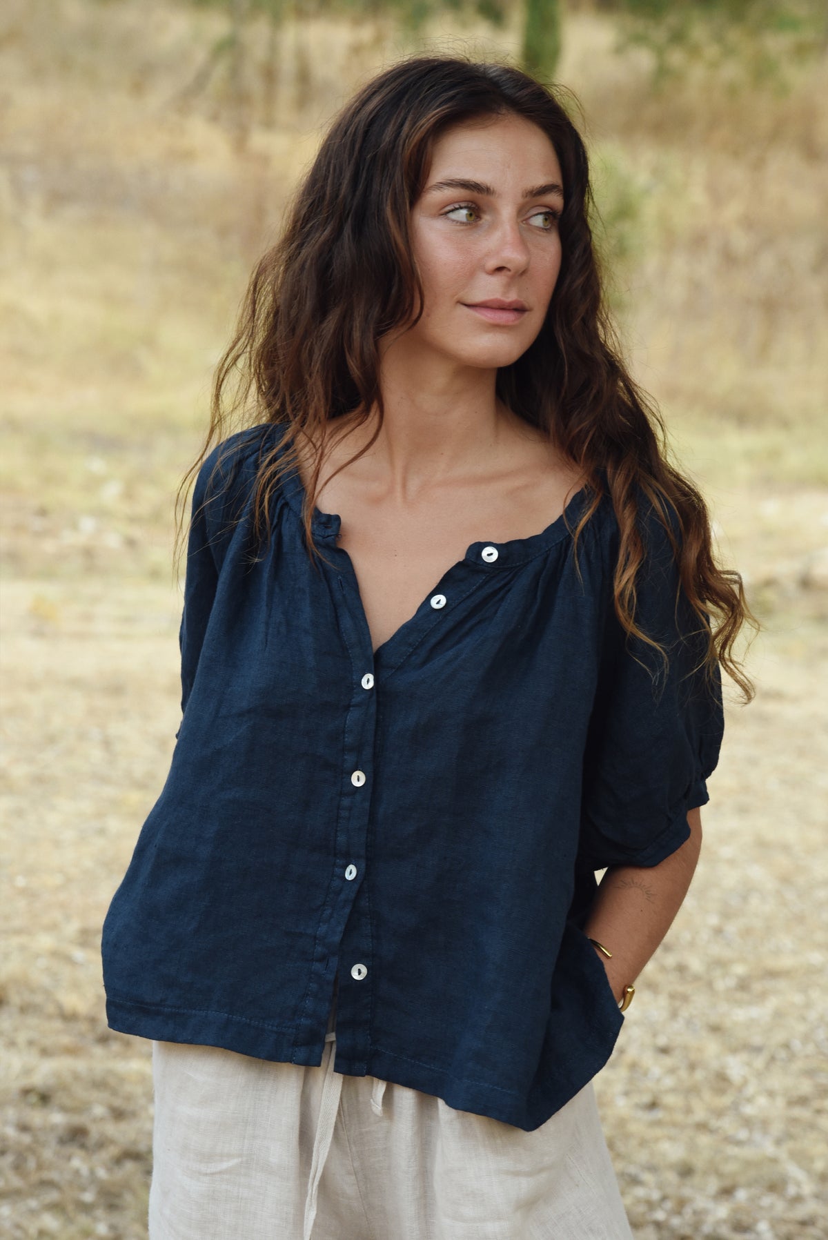 The Jade Blouse // Midnight