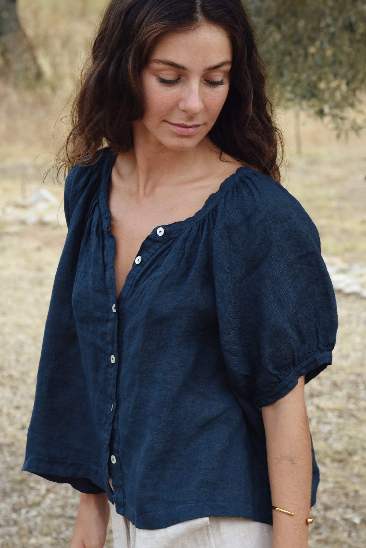 The Jade Blouse // Midnight
