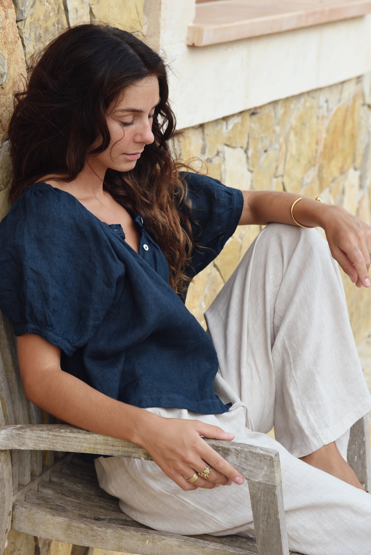 The Jade Blouse // Midnight