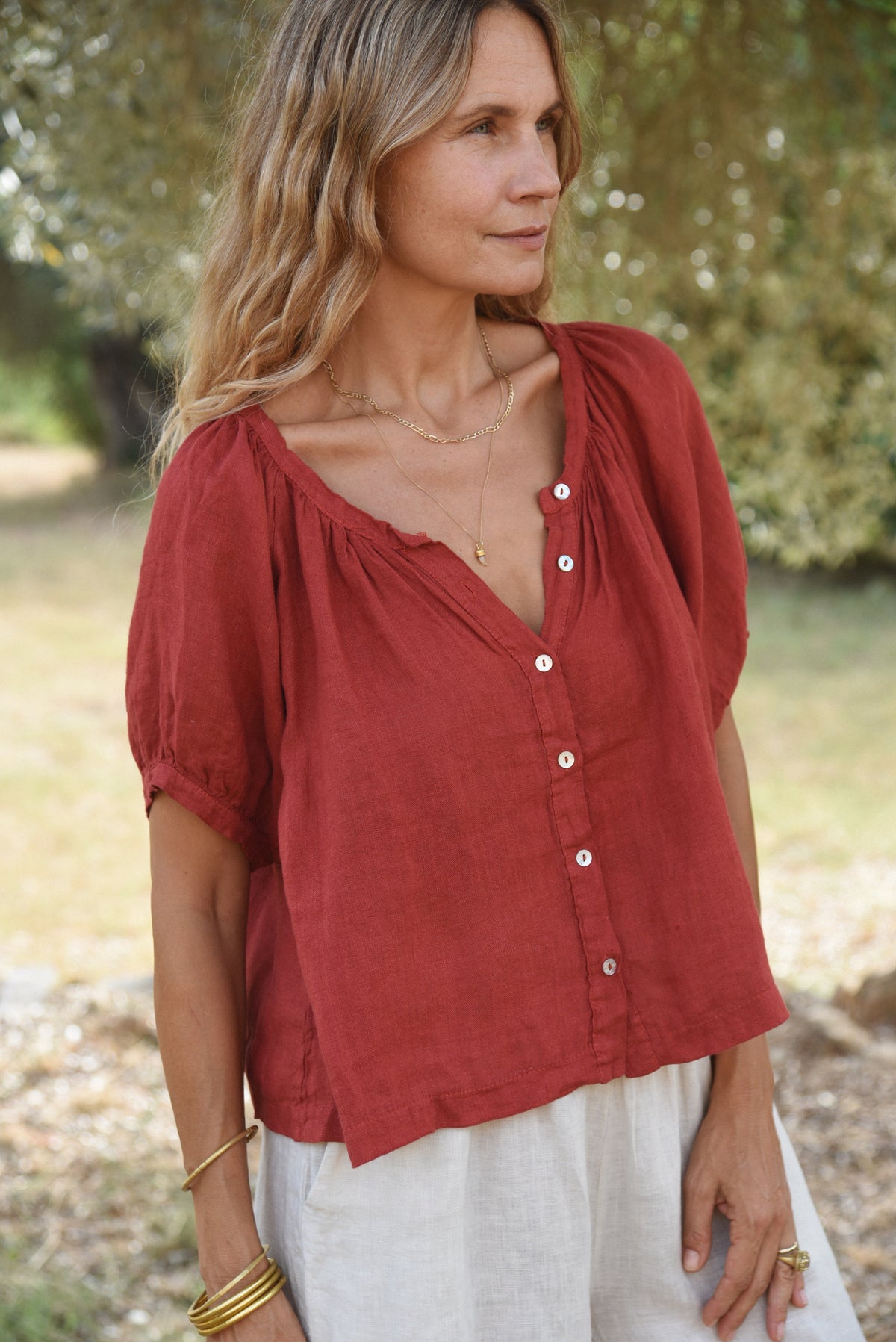 The Jade Blouse // Pomegranate