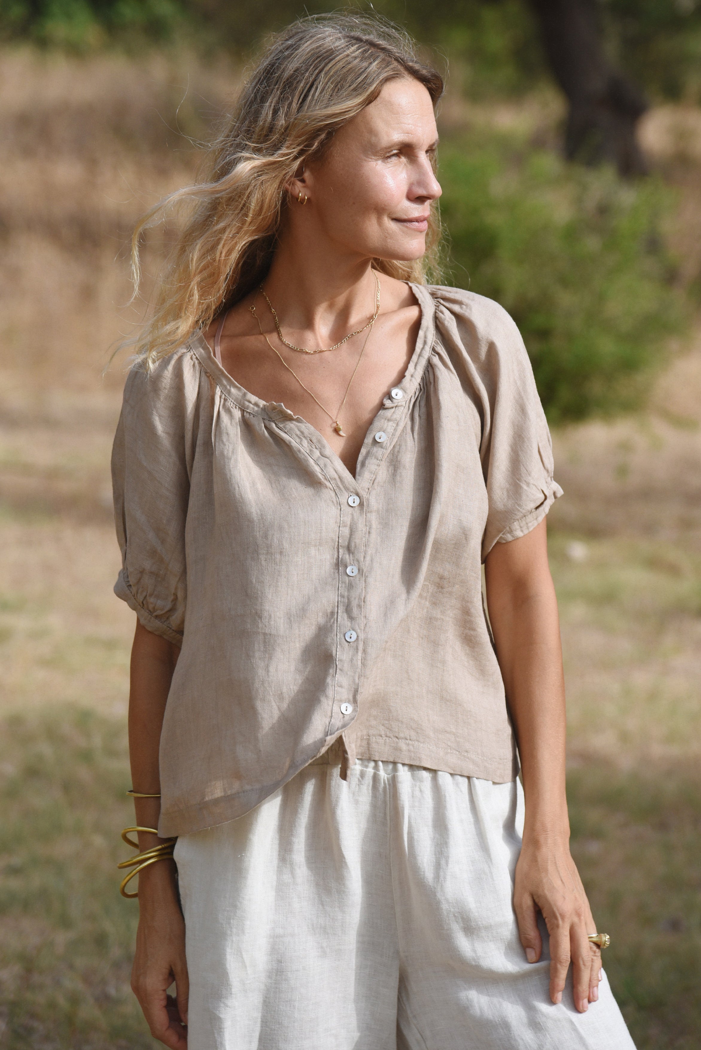 The Jade Blouse // Taupe
